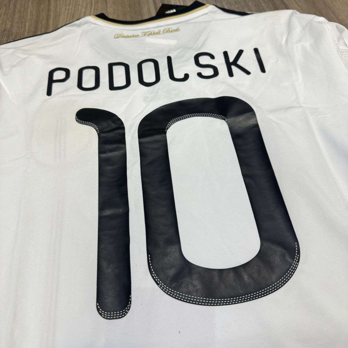 Adidas Germany world cup 2010 home shirt #10 Podolski (bnwt) Size US XL / EU 56 / 4 - 5 Thumbnail