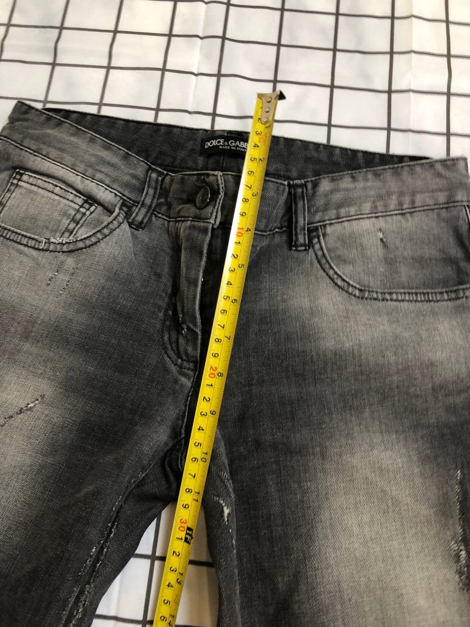Dolce & Gabbana Dolce & Gabbana Grey Washed And Distressed Denim Size 28" / US 6 / IT 42 - 7 Thumbnail