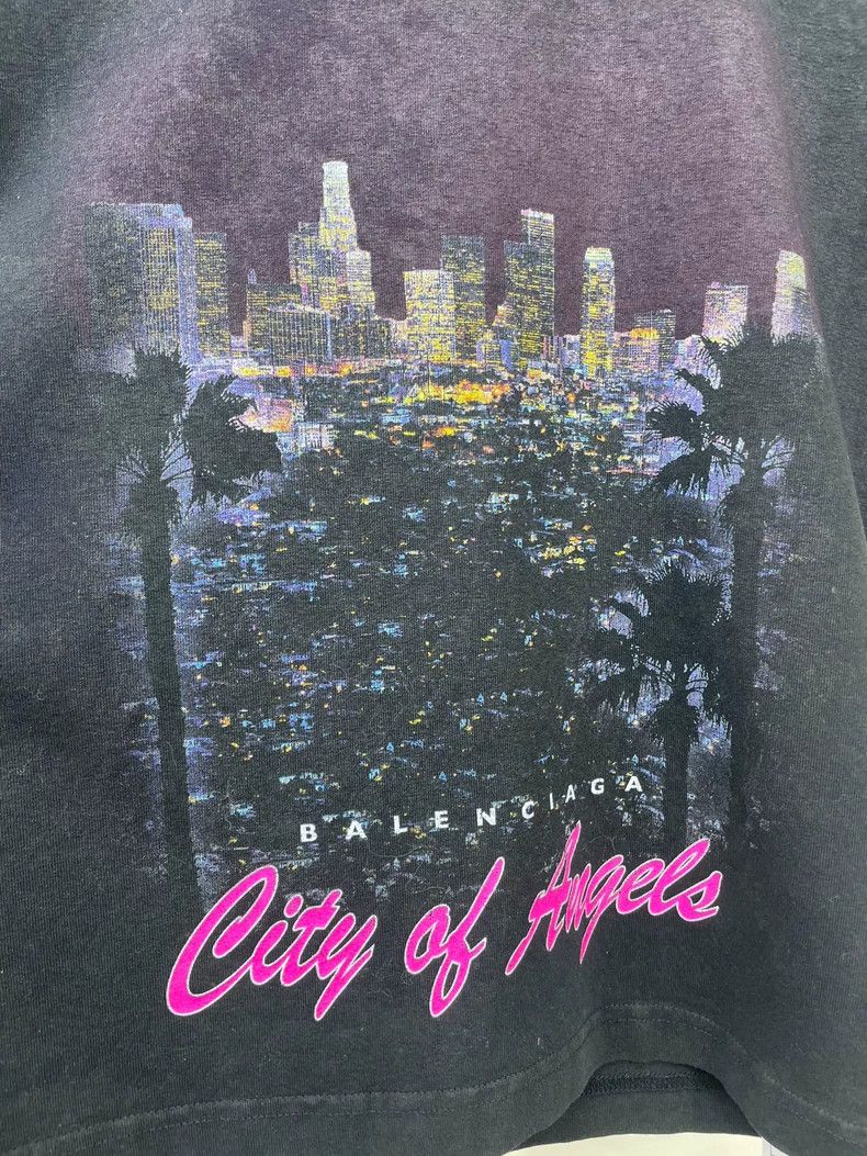 Balenciaga Balenciaga Los Angeles Night Scene Short Sleeve T-Shirt Size S / US 4 / IT 40 - 4 Thumbnail