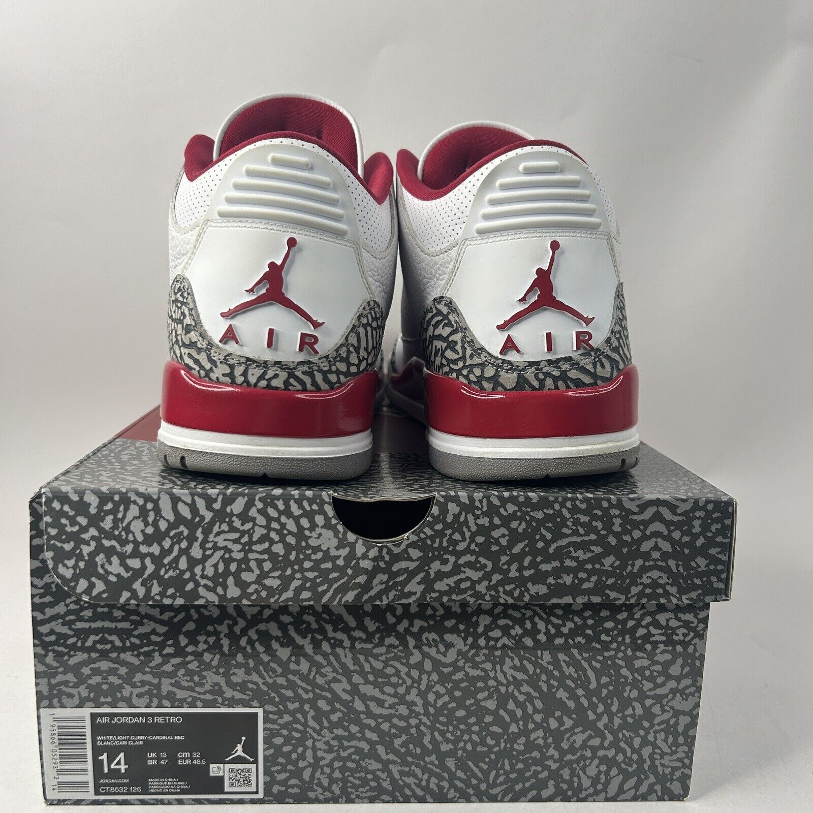 Nike Nike Shoes Air Jordan 3 Retro “Cardinal Red” 2024 Size US 14 / EU 47 - 4 Thumbnail