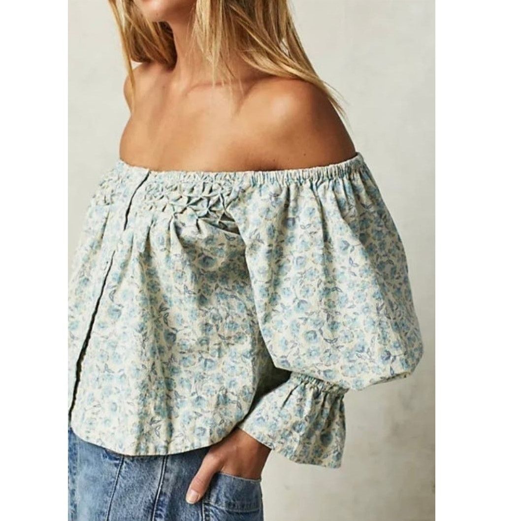 Free People New Free People James Smock Top $128 X-SMALL 0/2 Floral Size XS / US 0-2 / IT 36-38 - 3 Thumbnail