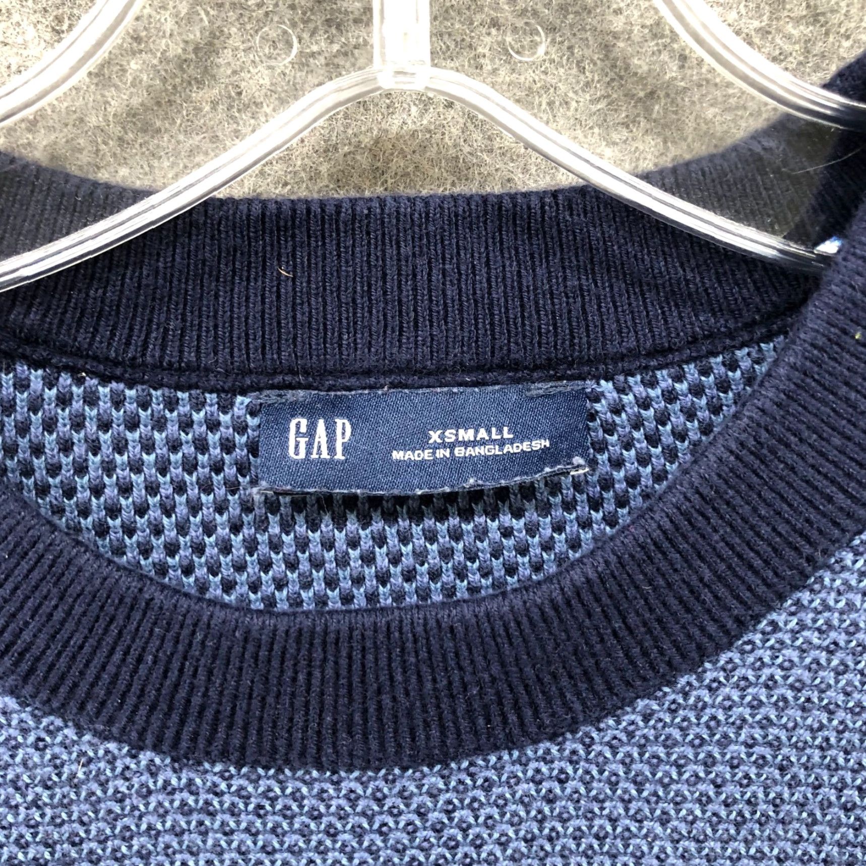 Gap Gap Sweater Men XS Blue 100% Cotton Knit Crewneck Pullover, Regular Fit, Classic Casual Mens Size US XS / EU 42 / 0 - 5 Thumbnail