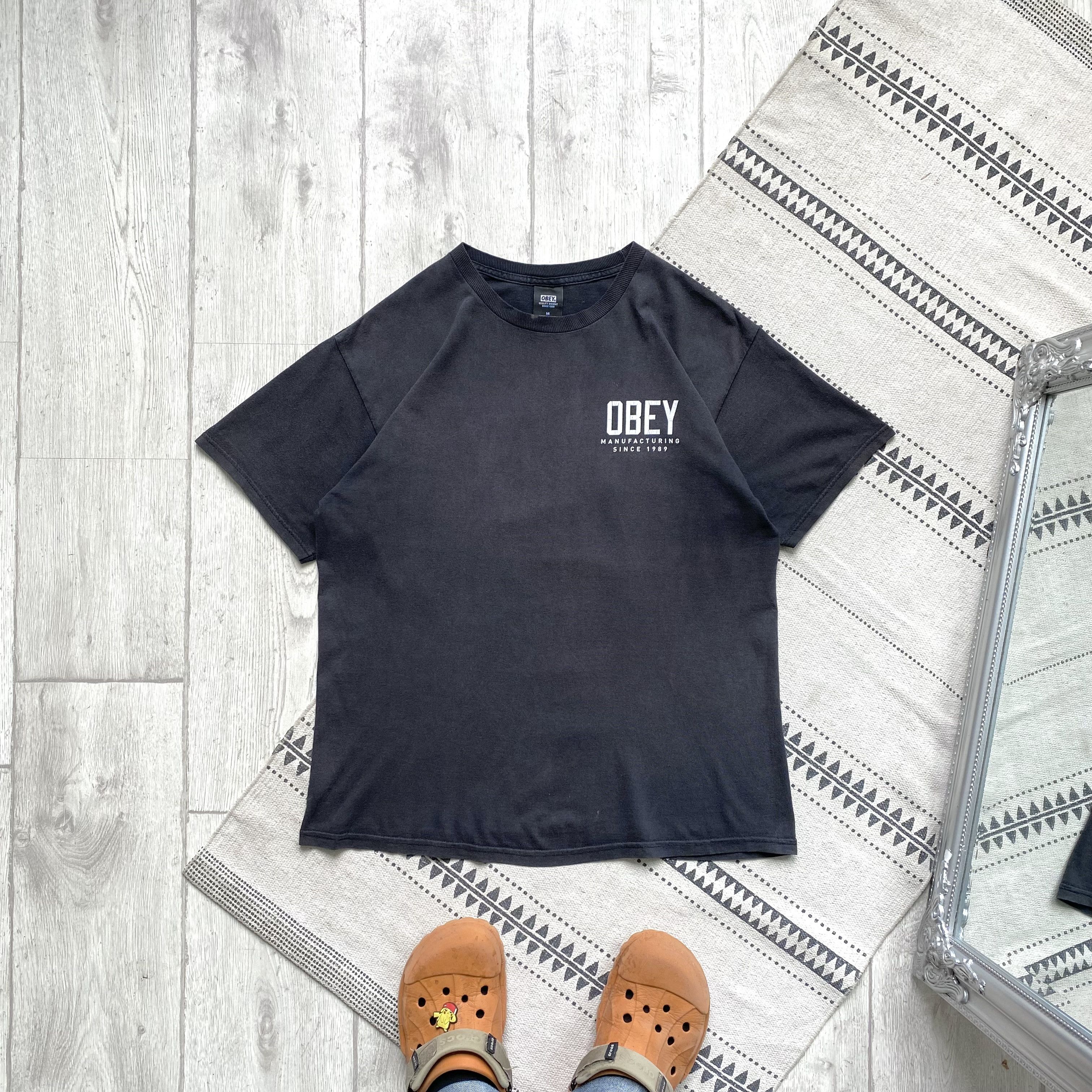 Obey 🛹 Vintage Faded Obey tee big logo Skater thrasher stussy Size US M / EU 48-50 / 2 - 2 Thumbnail