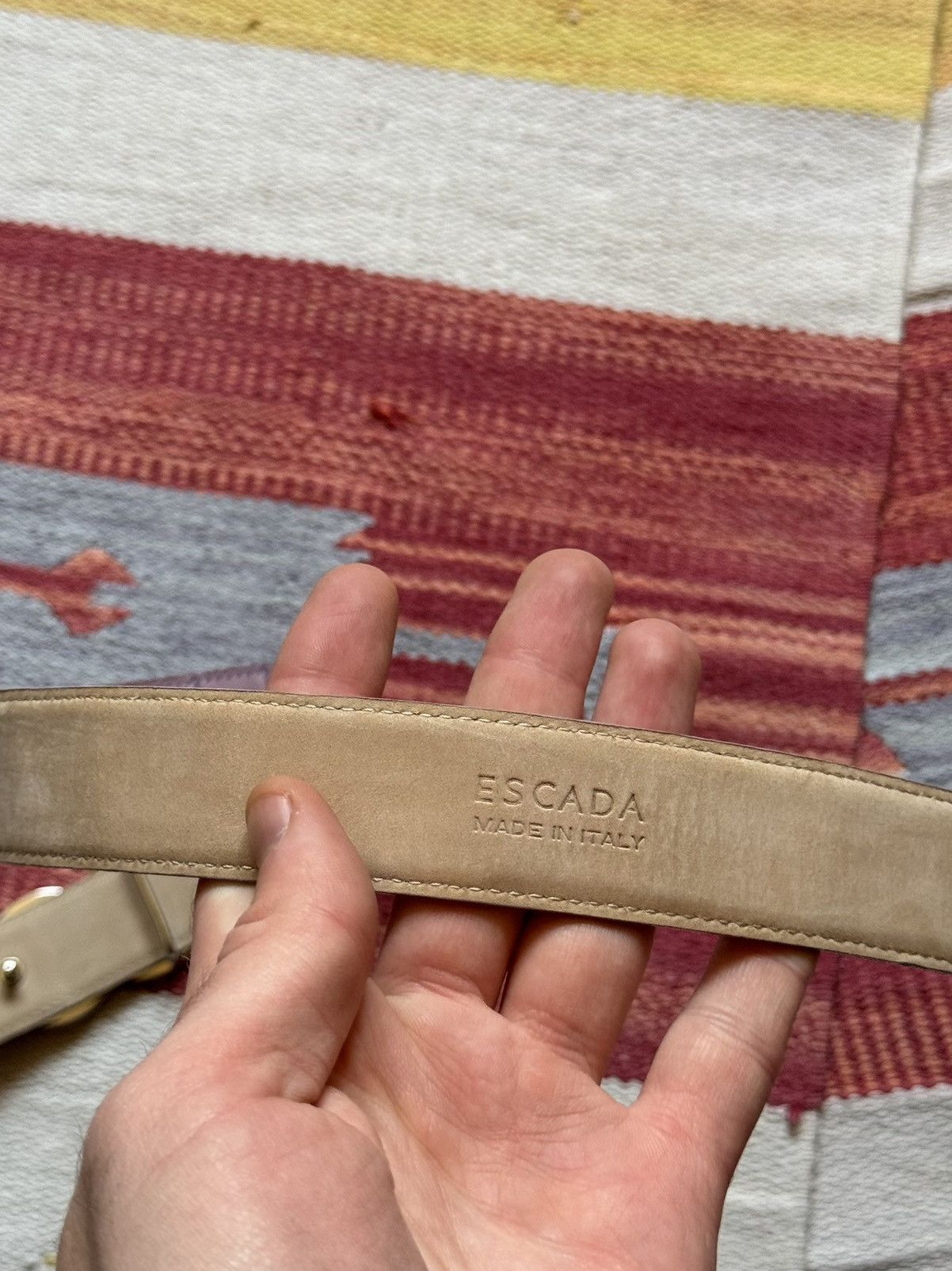 Genuine Leather Vintage 00’s Escada Women’s Genuine Leather Purple y2k Belt Size ONE SIZE - 7 Thumbnail