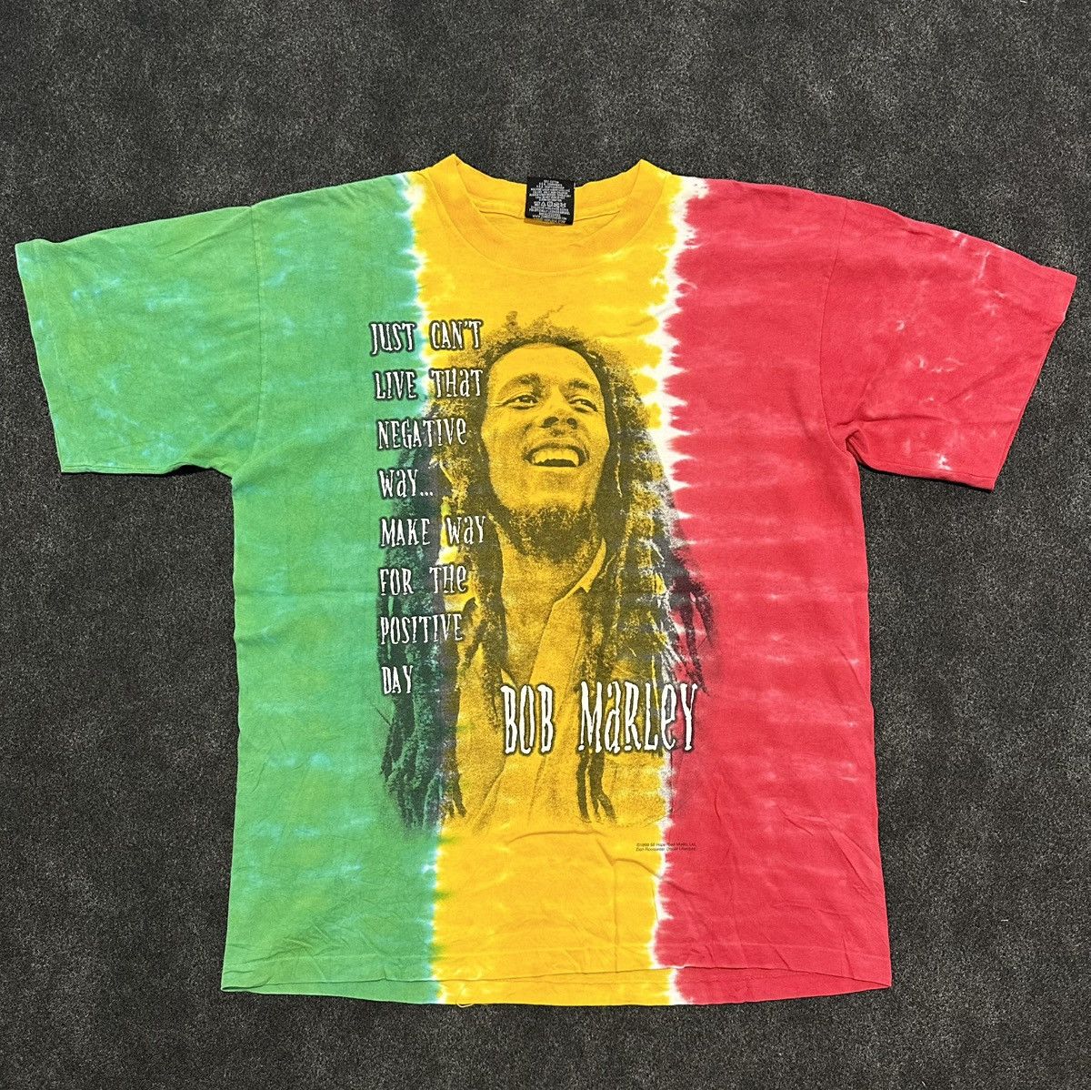 Zion Rootswear Vintage 90’s Bob Marley Tie Dye Tee Shirt Zion Roots wear XL Size US XL / EU 56 / 4 - 1 Thumbnail