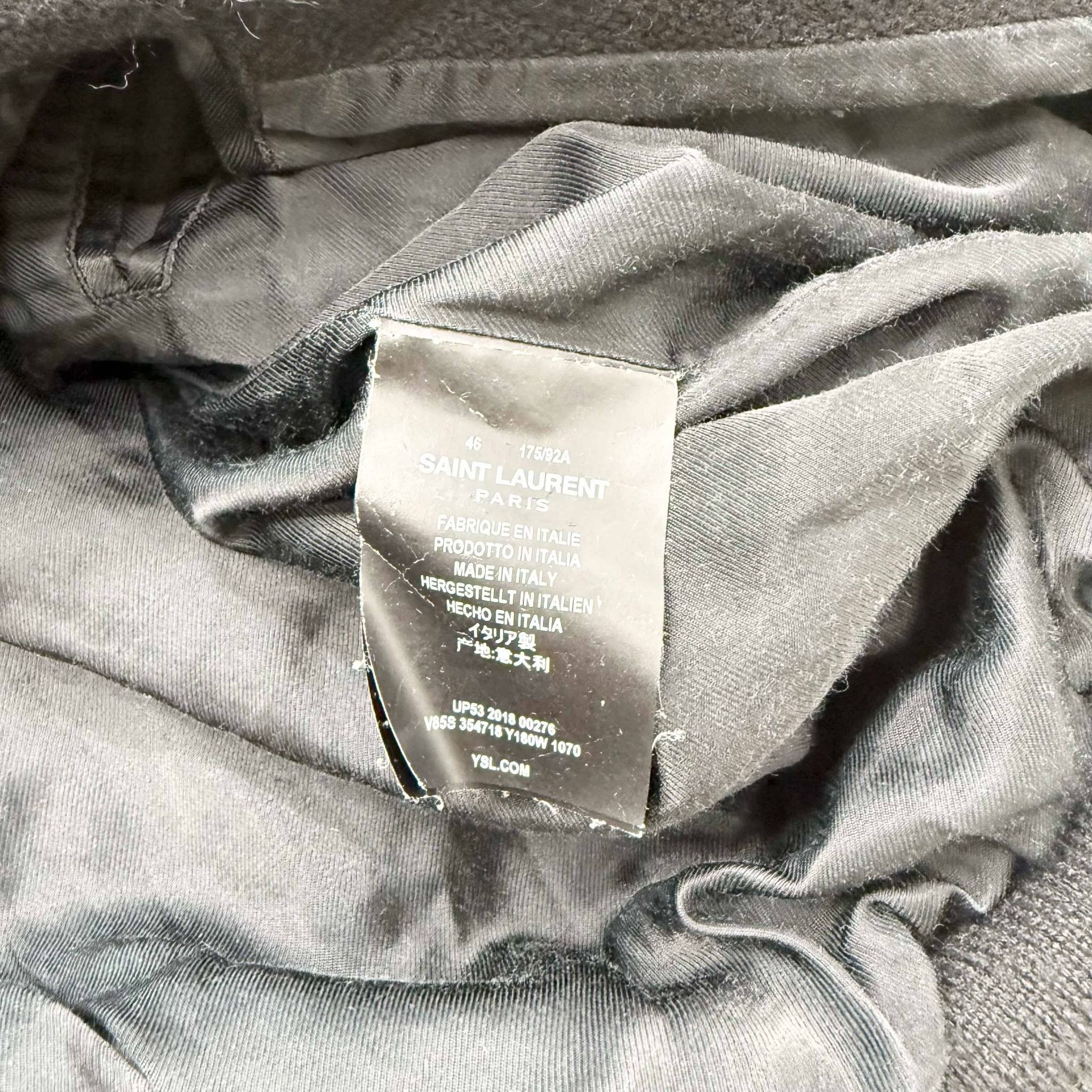 Hedi Slimane × Saint Laurent Paris SAINT LAURENT BLACK WOOL TEDDY JACKET - IT46 Size US S / EU 44-46 / 1 - 6 Thumbnail