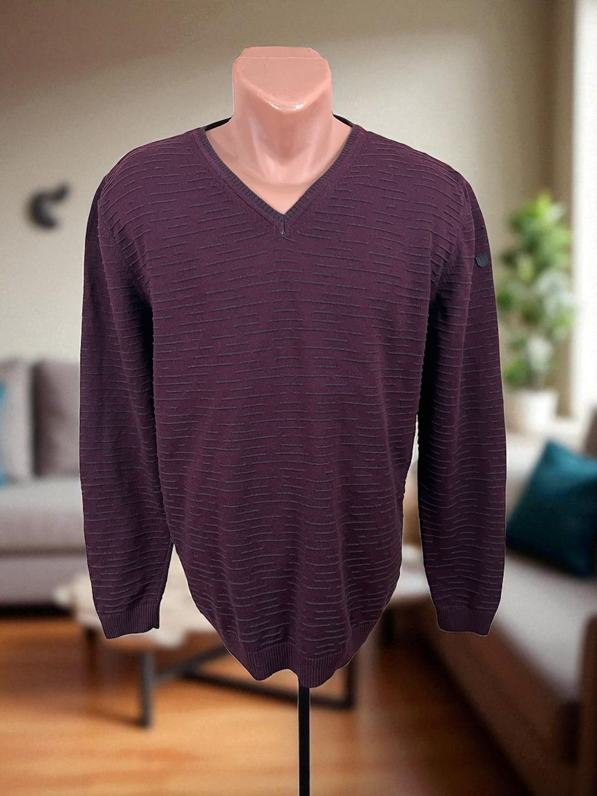 Pierre Cardin Pierre Cardin burgundy pull size L Size US L / EU 52-54 / 3 - 1 Thumbnail