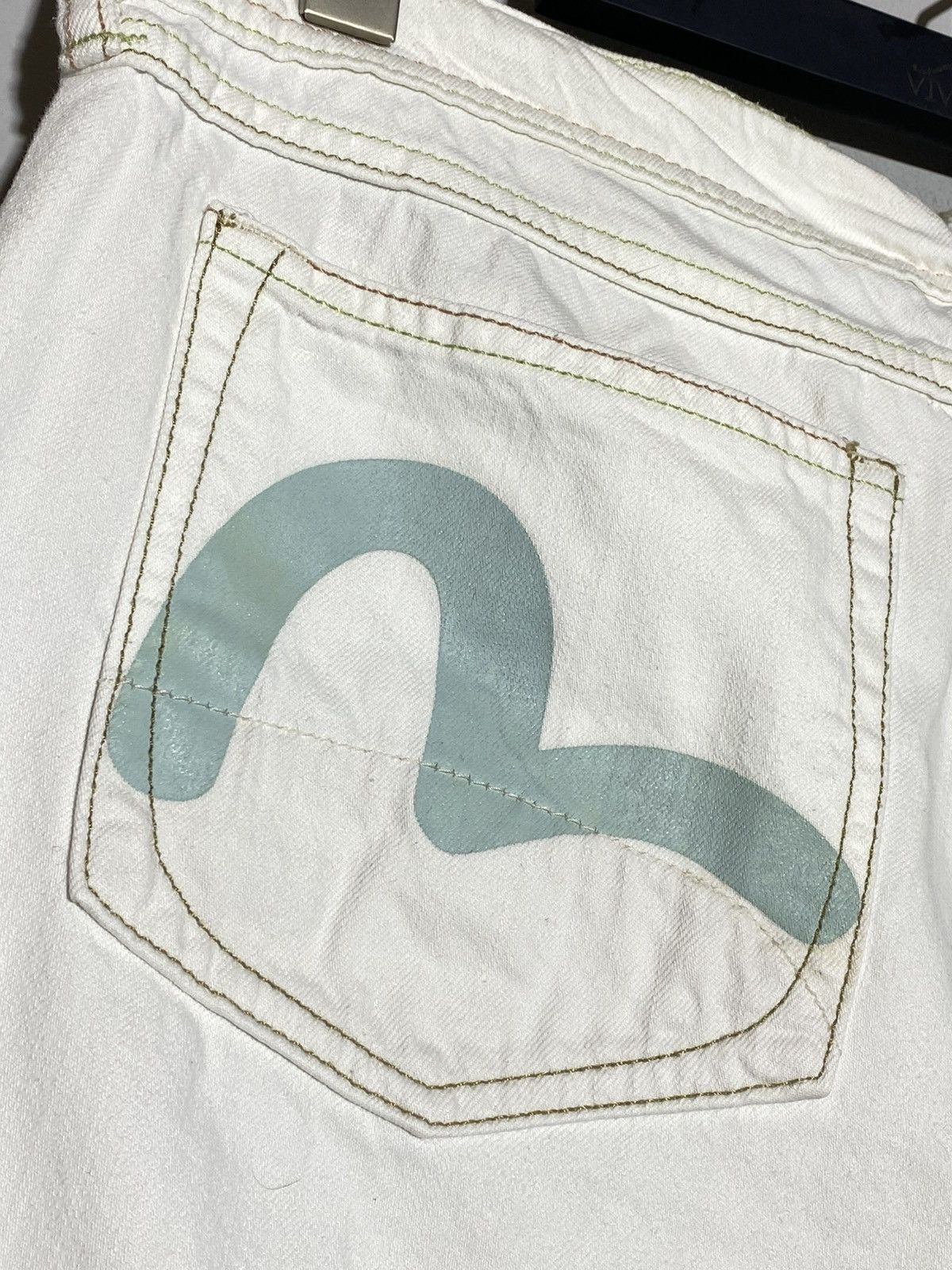 Evisu × Puma Evisu x Puma Vintage White Denim Shorts Rare Item Size US 32 / EU 48 - 5 Thumbnail