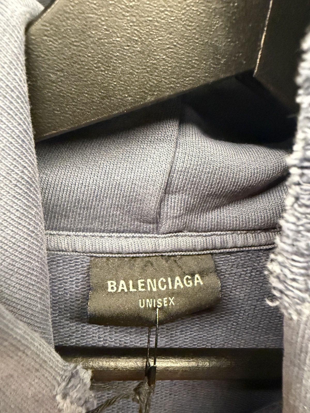 Balenciaga Balenciaga SNBN large fit washed blue hoodie Size US S / EU 44-46 / 1 - 7 Thumbnail
