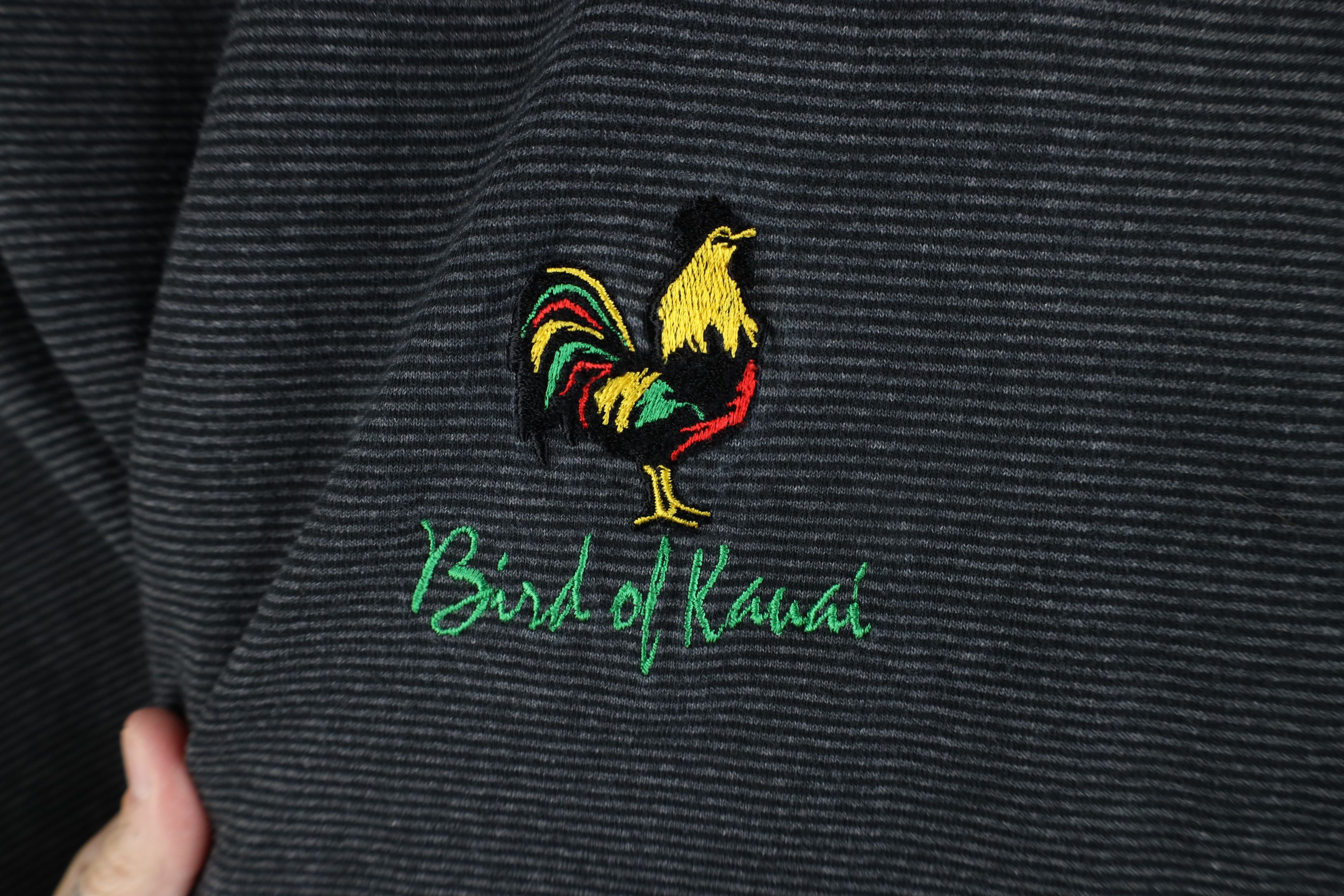 Vintage Vintage 90s Streetwear Striped Bird of Kauai Chicken T-Shirt Size US XL / EU 56 / 4 - 4 Thumbnail