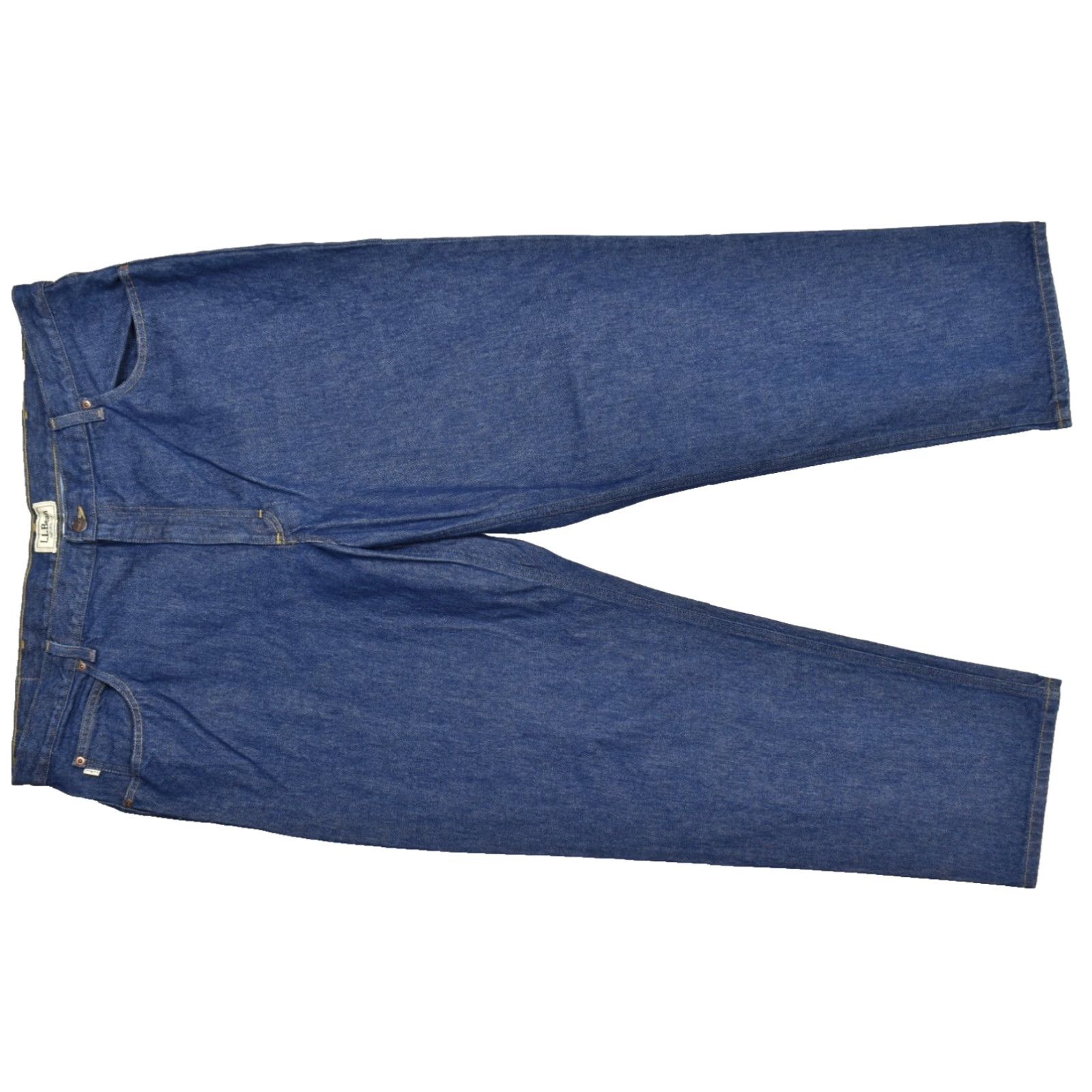 Vintage L.L. Bean Jeans Men 44x32 Blue 100% Cotton Denim Solid Straight Vintage No Size US 44 / EU 60 - 2 Thumbnail