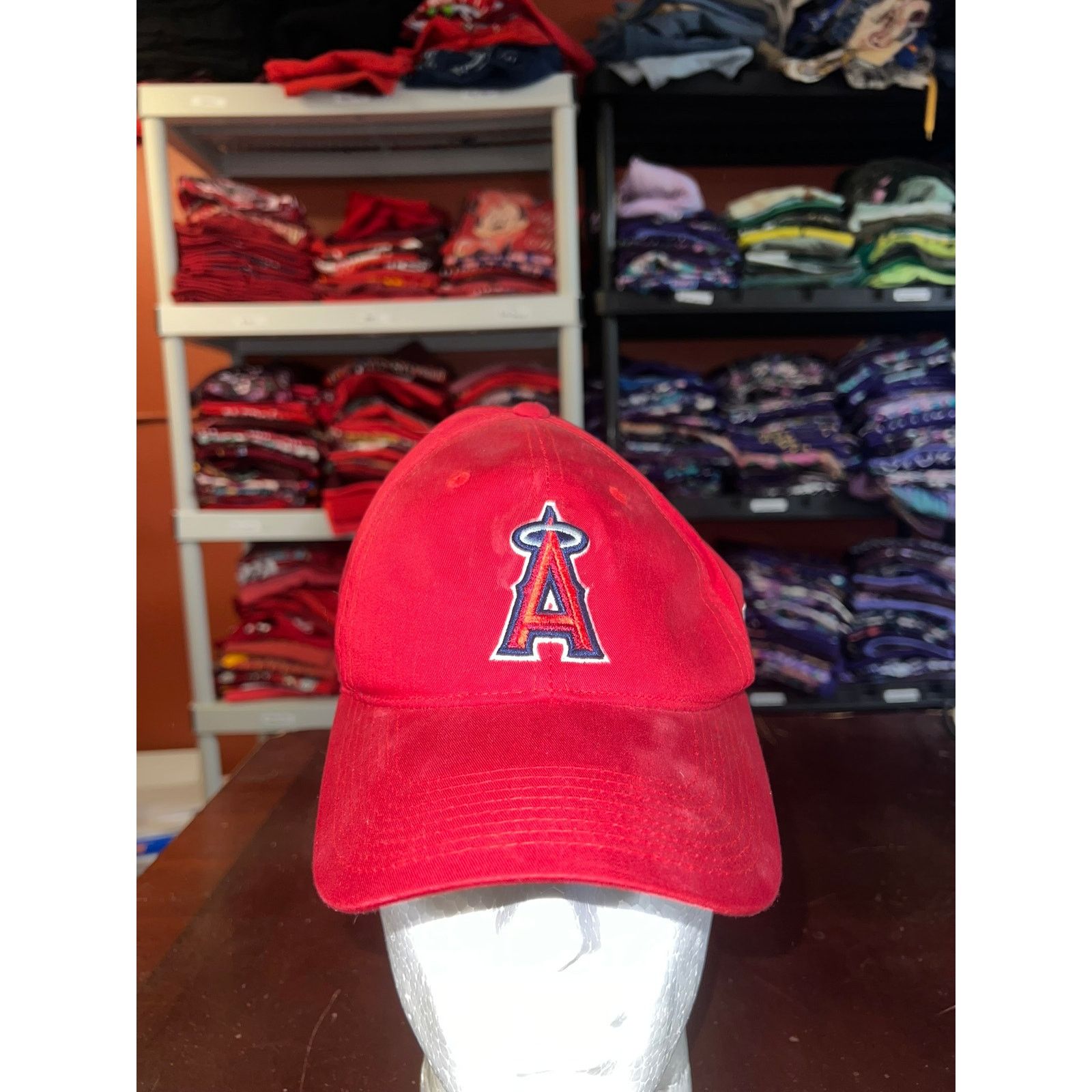 MLB Los Angeles Angels Hat Team MLB Baseball Red Cap Snapback Size ONE SIZE - 1 Thumbnail