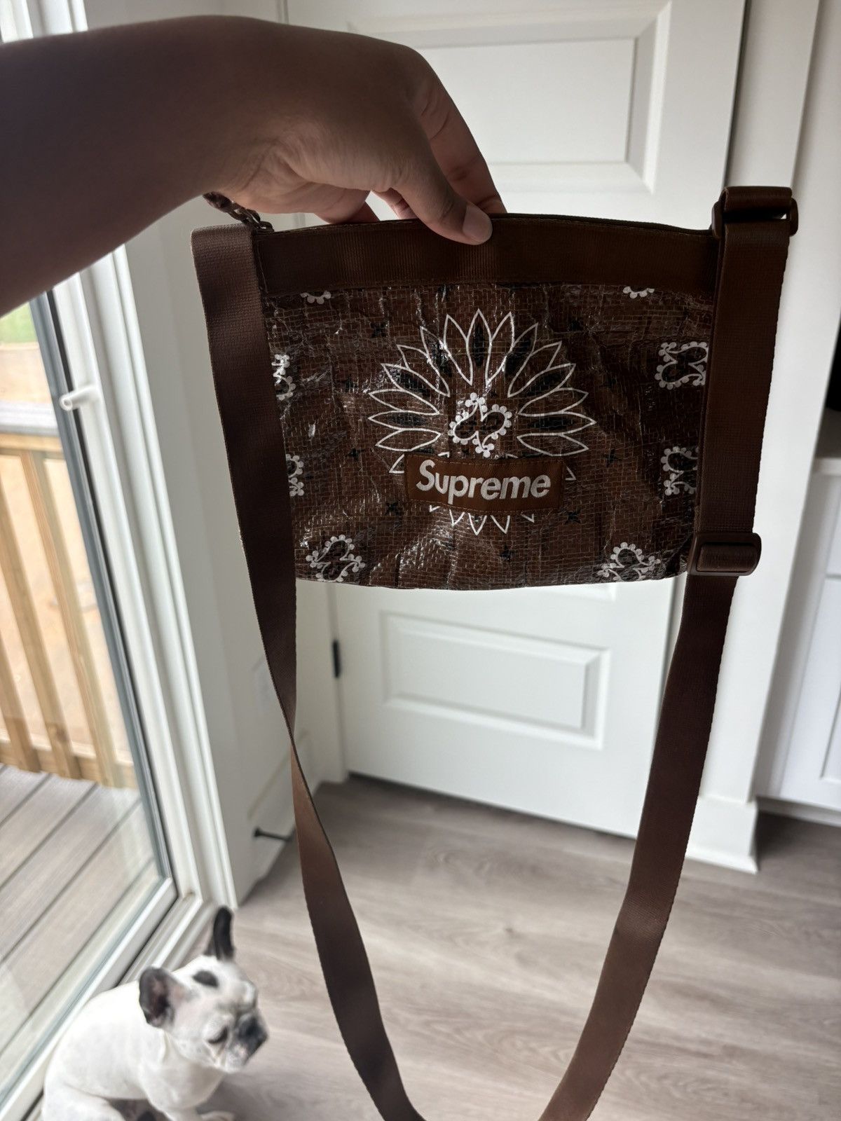 Supreme Supreme Bandana Tarp Side Bag Brown Size ONE SIZE - 4 Thumbnail