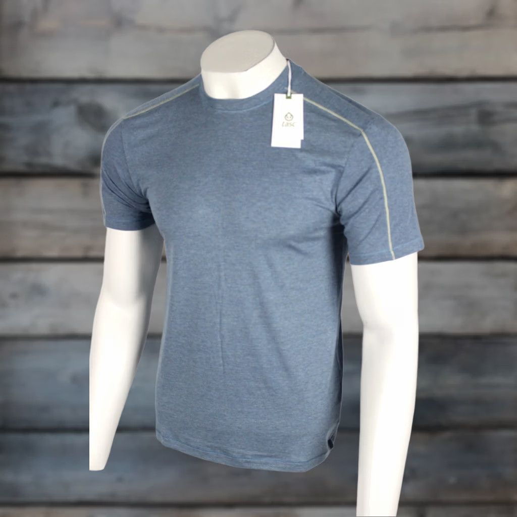 Vintage Tasc Men's Recess Tech Tee Short Sleeve T Shirt S Small Indigo Heather Bamboo Size US S / EU 44-46 / 1 - 1 Thumbnail