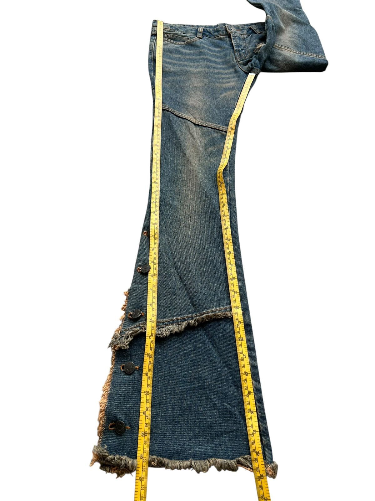 If Six Was Nine Low Rise Bootcut Flare Denim Pants 30x33 Size 30" / US 8 / IT 44 - 10 Thumbnail