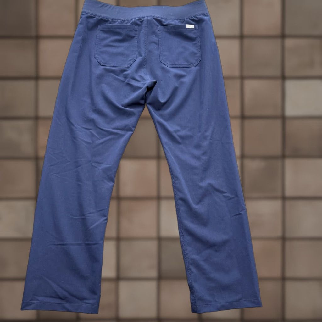 Vintage FIGS Technical Collection Pants Mens Large Navy Blue Drawstring Scrub Medical Size US 33 - 1 Thumbnail