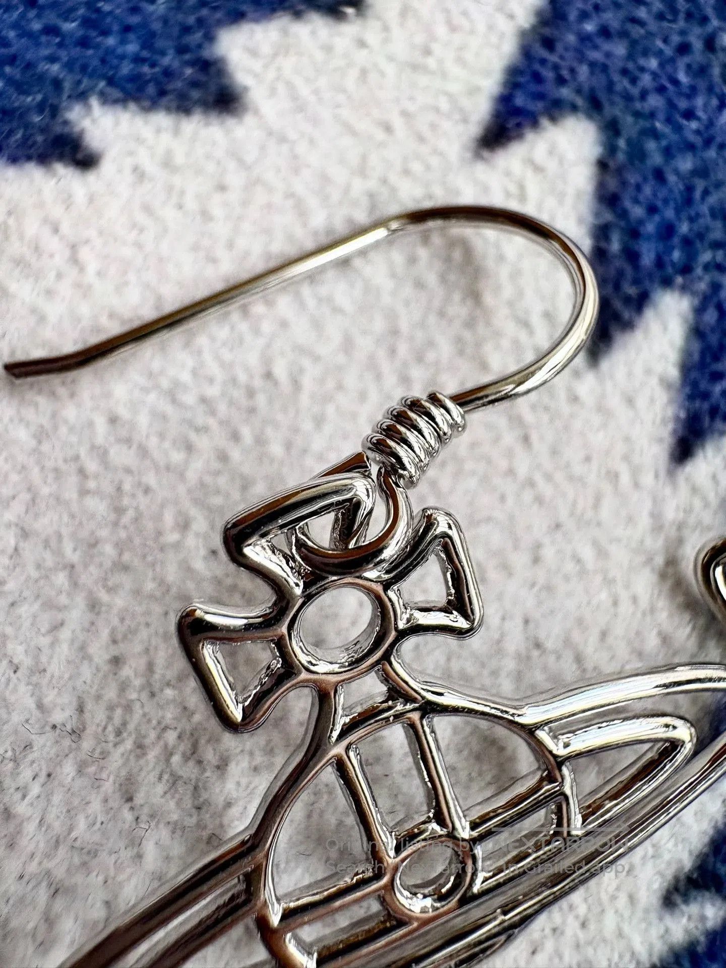 Vivienne Westwood Vivienne Westwood Vintage Silver Saturn Earrings. Size ONE SIZE - 4 Thumbnail