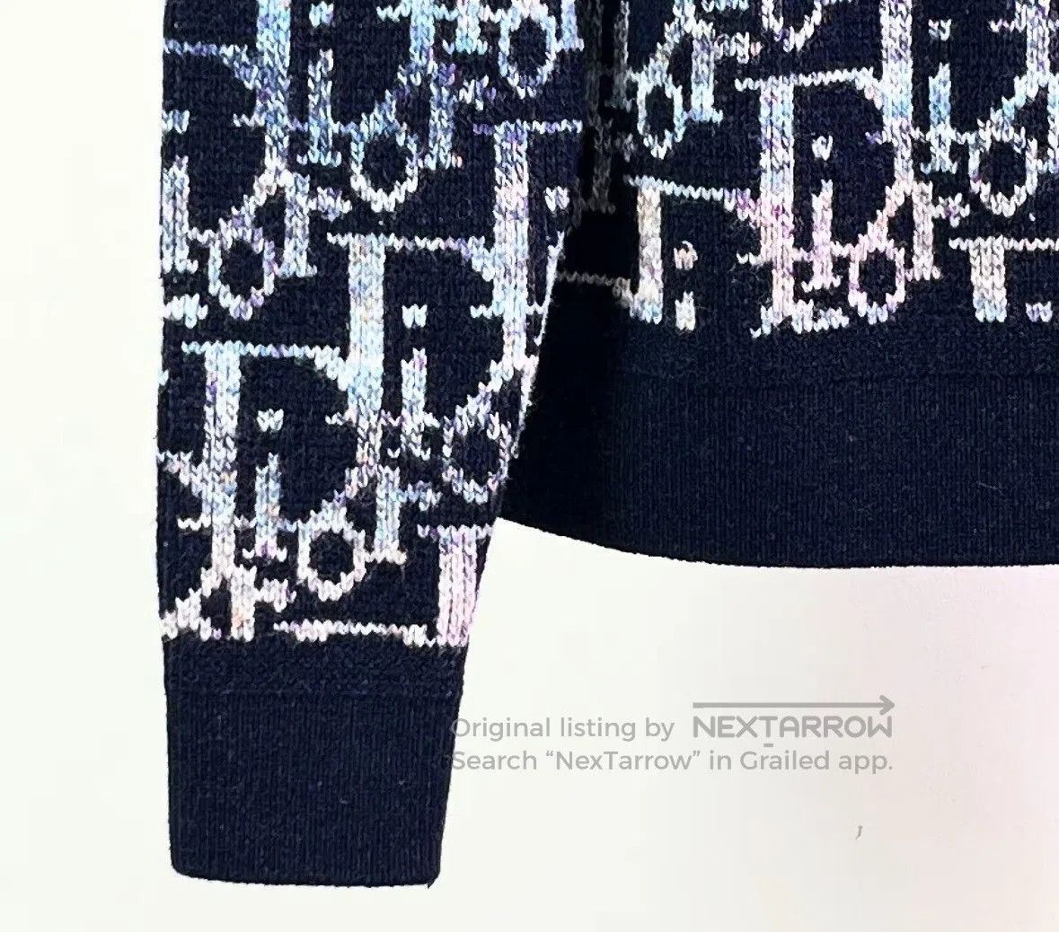 Dior Dior Dark Blue Logo Sweater. Size US M / EU 48-50 / 2 - 3 Thumbnail