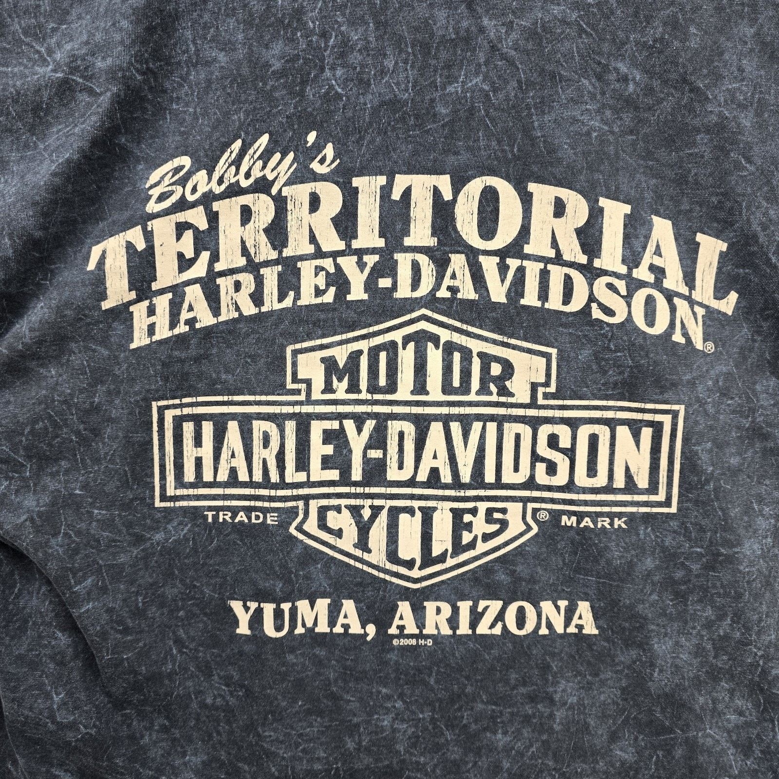 Harley Davidson Harley Davidson Shirt Large Yuma Arizona Y2K 2009 Acid Wash Size US L / EU 52-54 / 3 - 7 Thumbnail