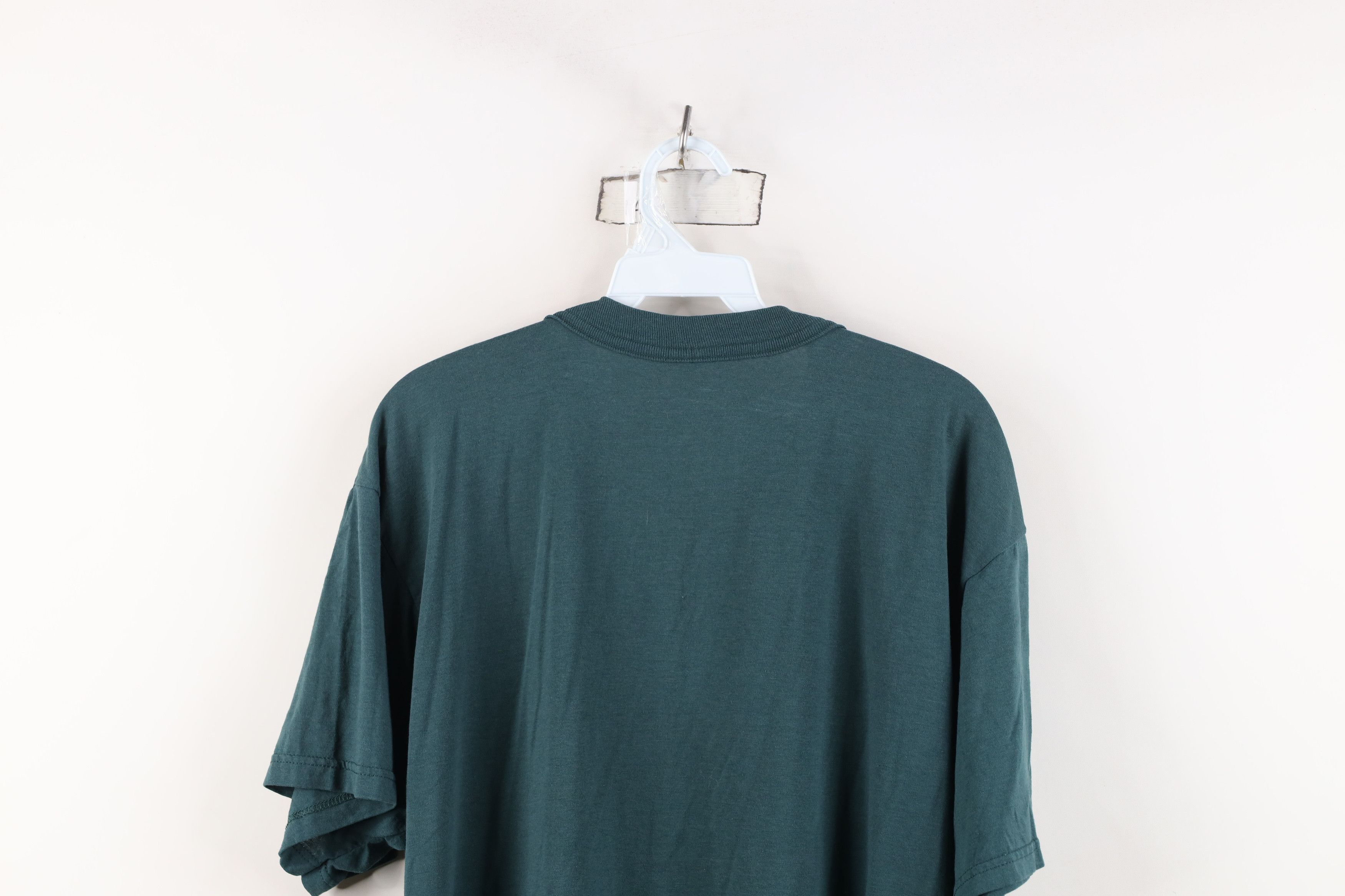 Vintage Vintage 90s Streetwear Short Sleeve Pocket T-Shirt Green Size US XL / EU 56 / 4 - 12 Thumbnail