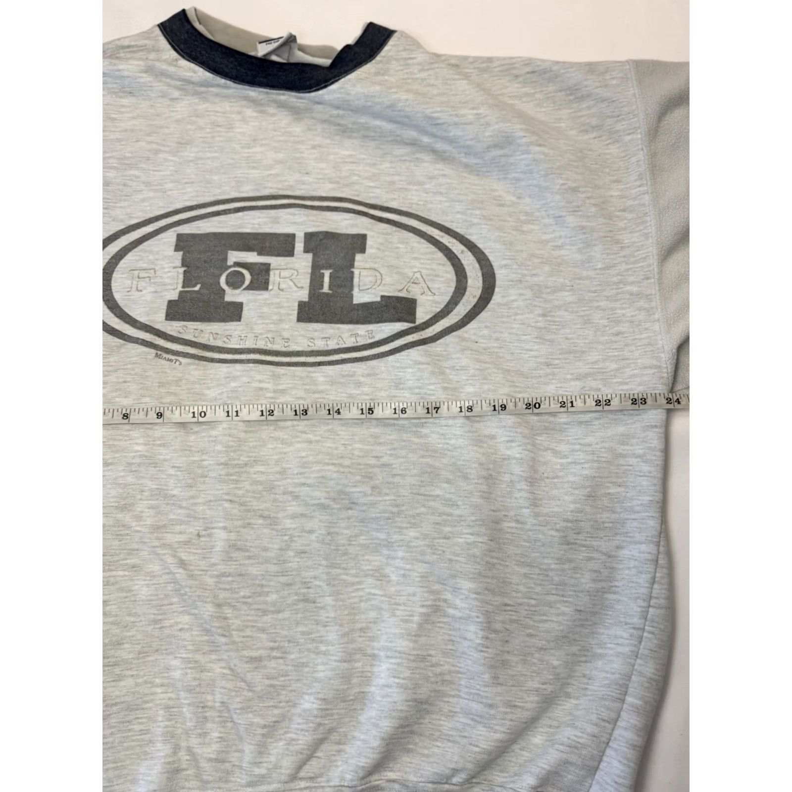 Vintage VINTAGE Florida Sunshine State Sweatshirt Gray XL 90s Crewneck Long Sleeve Mens Size US XL / EU 56 / 4 - 5 Thumbnail