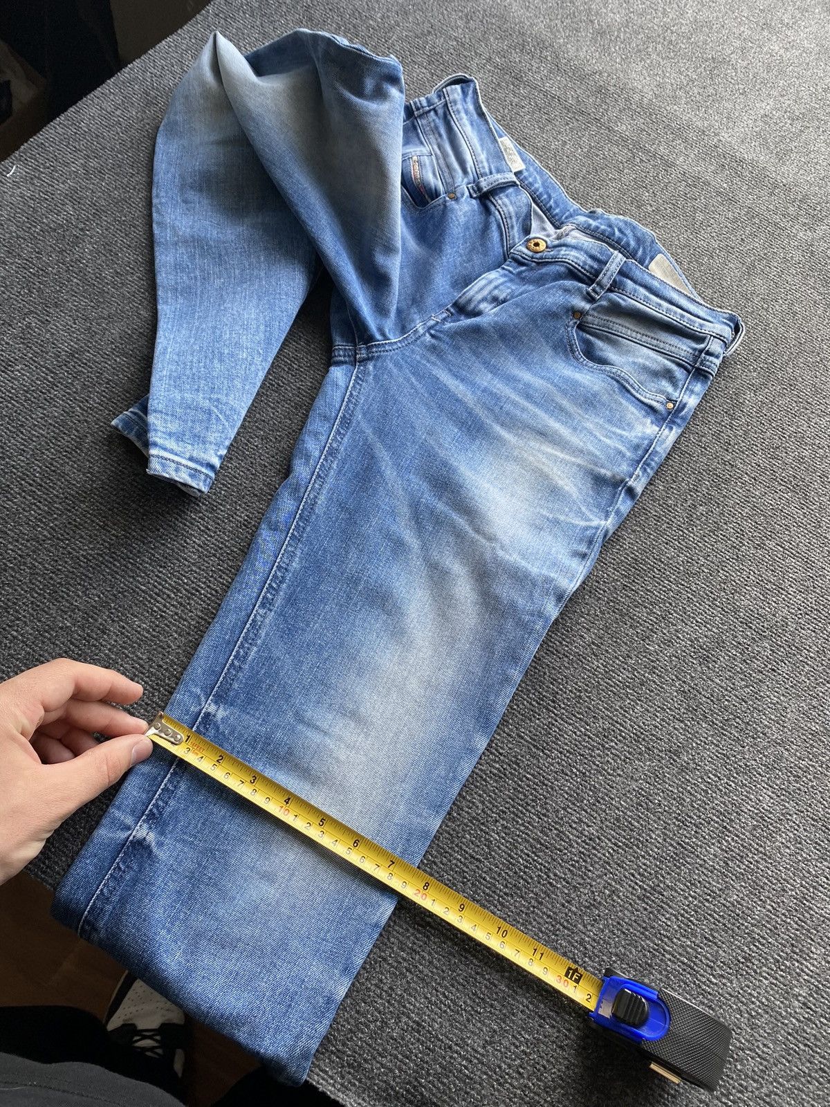 Diesel 🔥Opium Punk Diesel belthy blue jeans women 28 alt goth emo Size 28" / US 6 / IT 42 - 12 Thumbnail