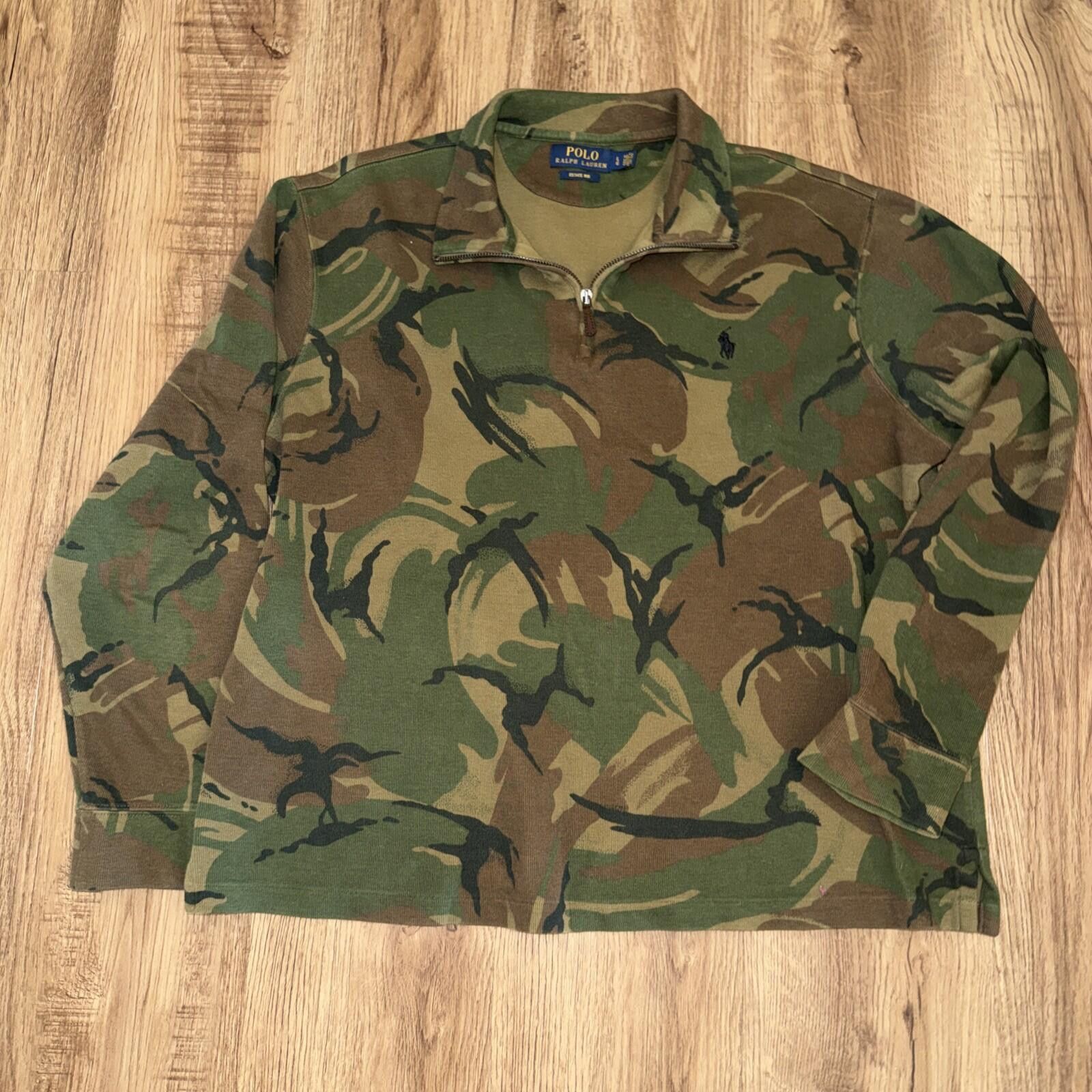 Polo Ralph Lauren Polo Ralph Lauren Camo Camouflage Estate 1/4 Zip Pullover Size US L / EU 52-54 / 3 - 2 Thumbnail