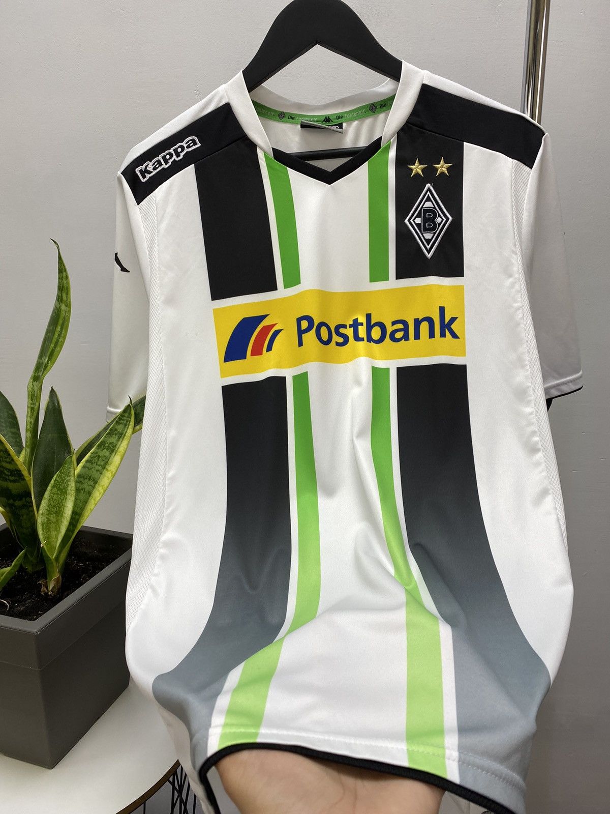 Kappa Borussia Mönchengladbach 2014 Soccer Jersey Home Size US L / EU 52-54 / 3 - 10 Thumbnail