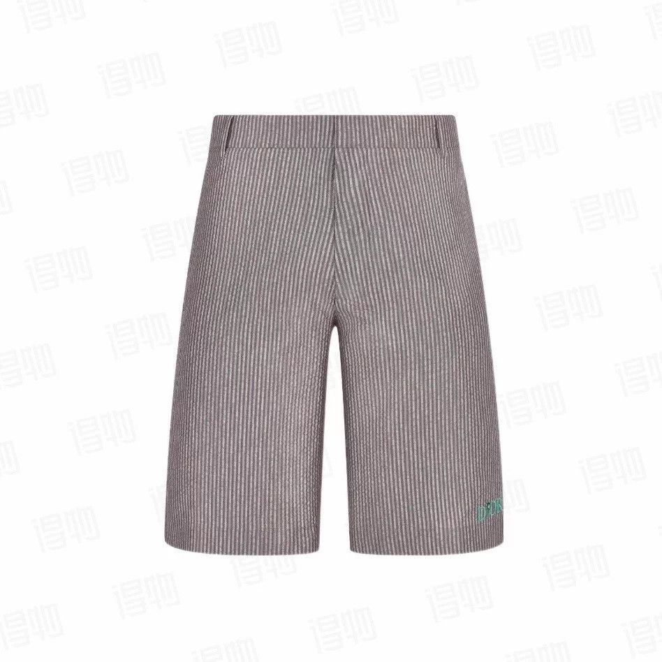 Dior Dior Qi Xi Striped Embroidery Logo Short 46,48,50,54 Size US 34 / EU 50 - 1 Thumbnail