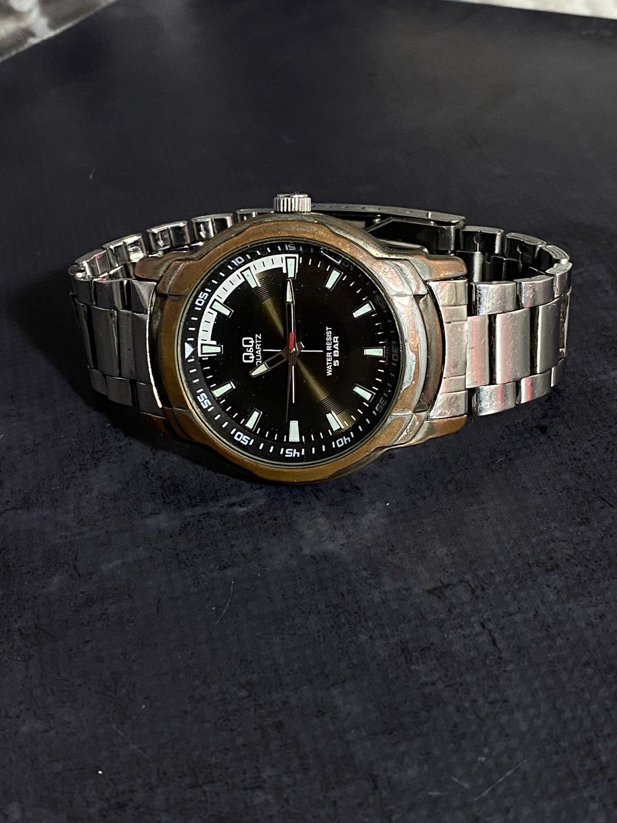 Japanese Brand Q&Q Vintage Quartz Watch Black Dial Japanese Brand Size ONE SIZE - 1 Thumbnail