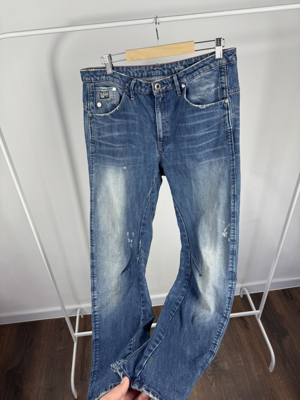 G-Star G-Star RAW Arc 3D Slim Jeans W29 L34 Faded Blue Denim Pants Size US 33 - 9 Thumbnail
