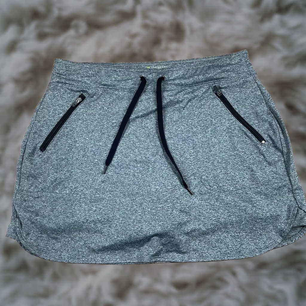 Tek Gear Tek Gear Skort Womens Size Medium Gray DryTek Pull-on Zipper Pocket Above Knee Size 32" / US 10 / IT 46 - 1 Thumbnail