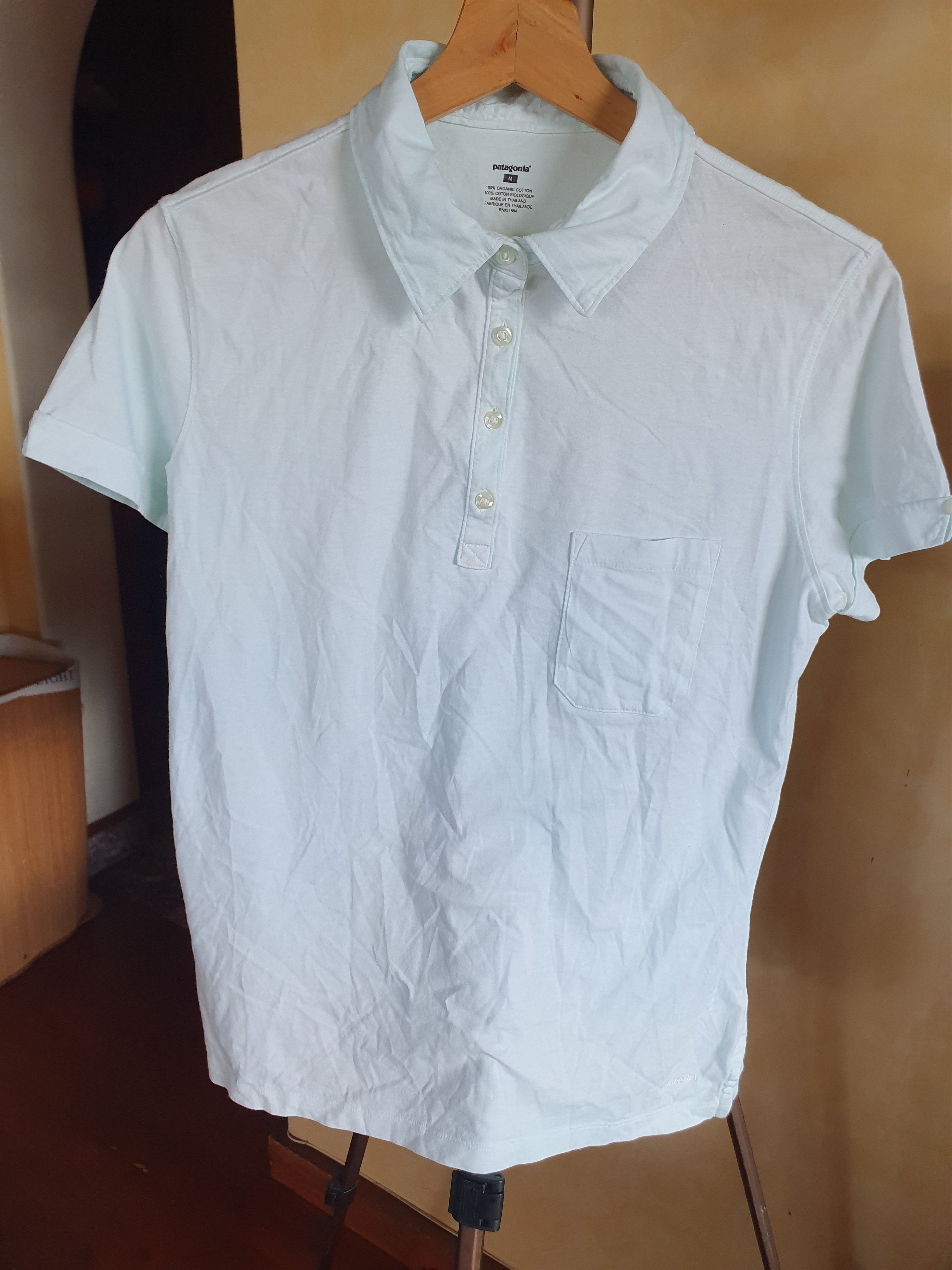 Patagonia Patagonia Women's 100% Organic Cotton Polo T-shirt sz M Size M / US 6-8 / IT 42-44 - 2 Thumbnail