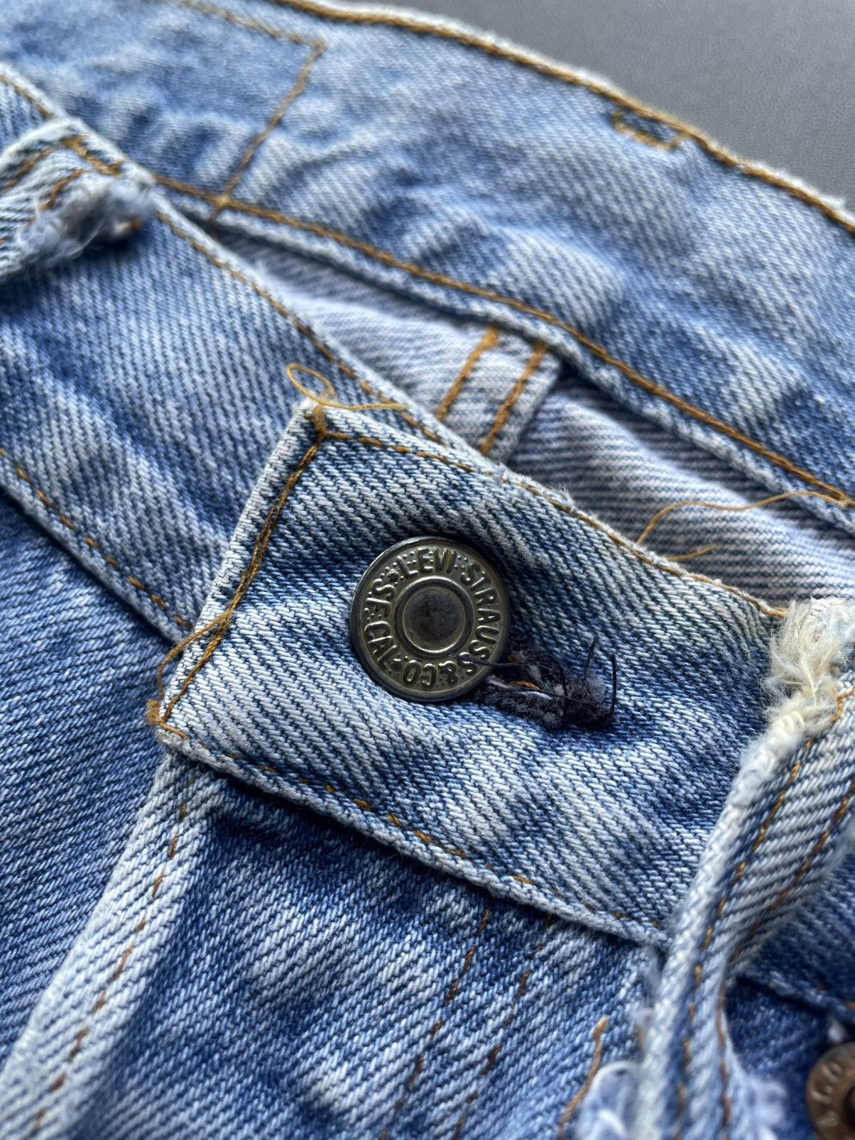 Levi's Vtg 80s Levis 501 532 Blue Jeans Size US 30 / EU 46 - 5 Thumbnail