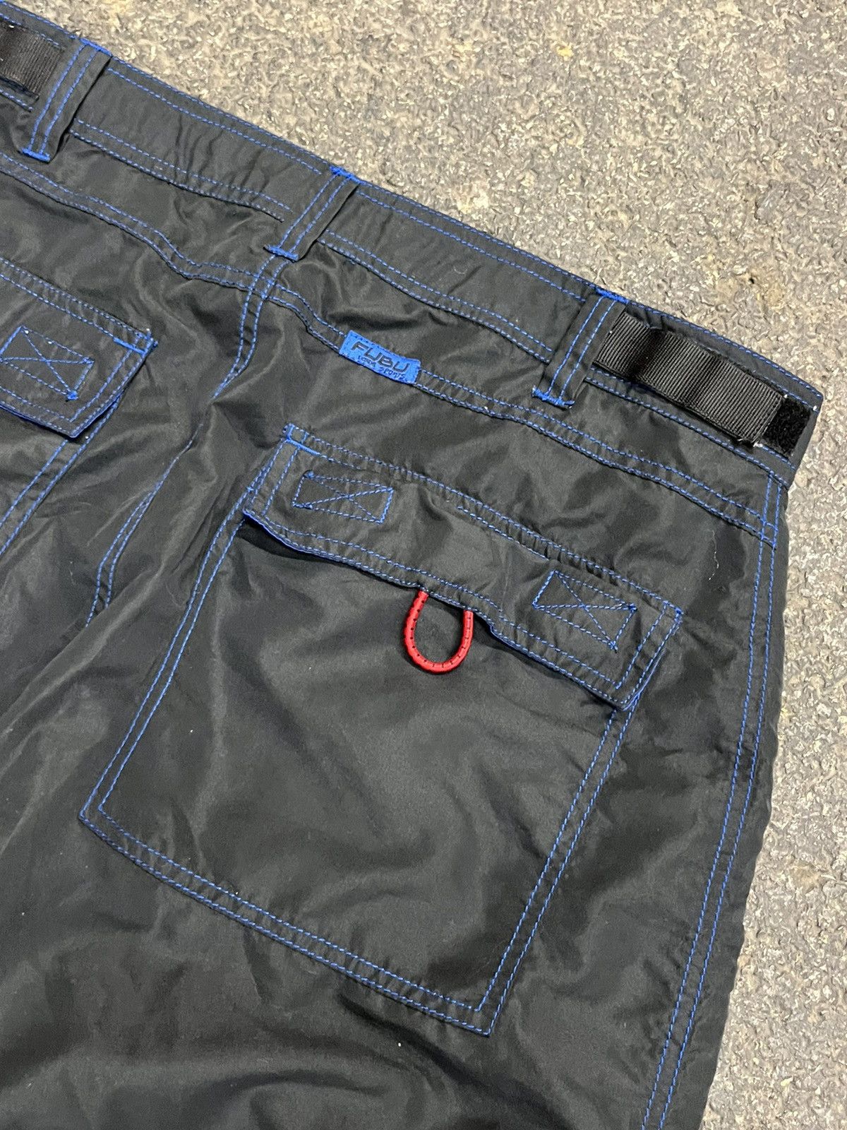 Fubu × Vintage Y2k baggy fit track pants Fubu multi pocket utility rave Size US 36 / EU 52 - 9 Thumbnail