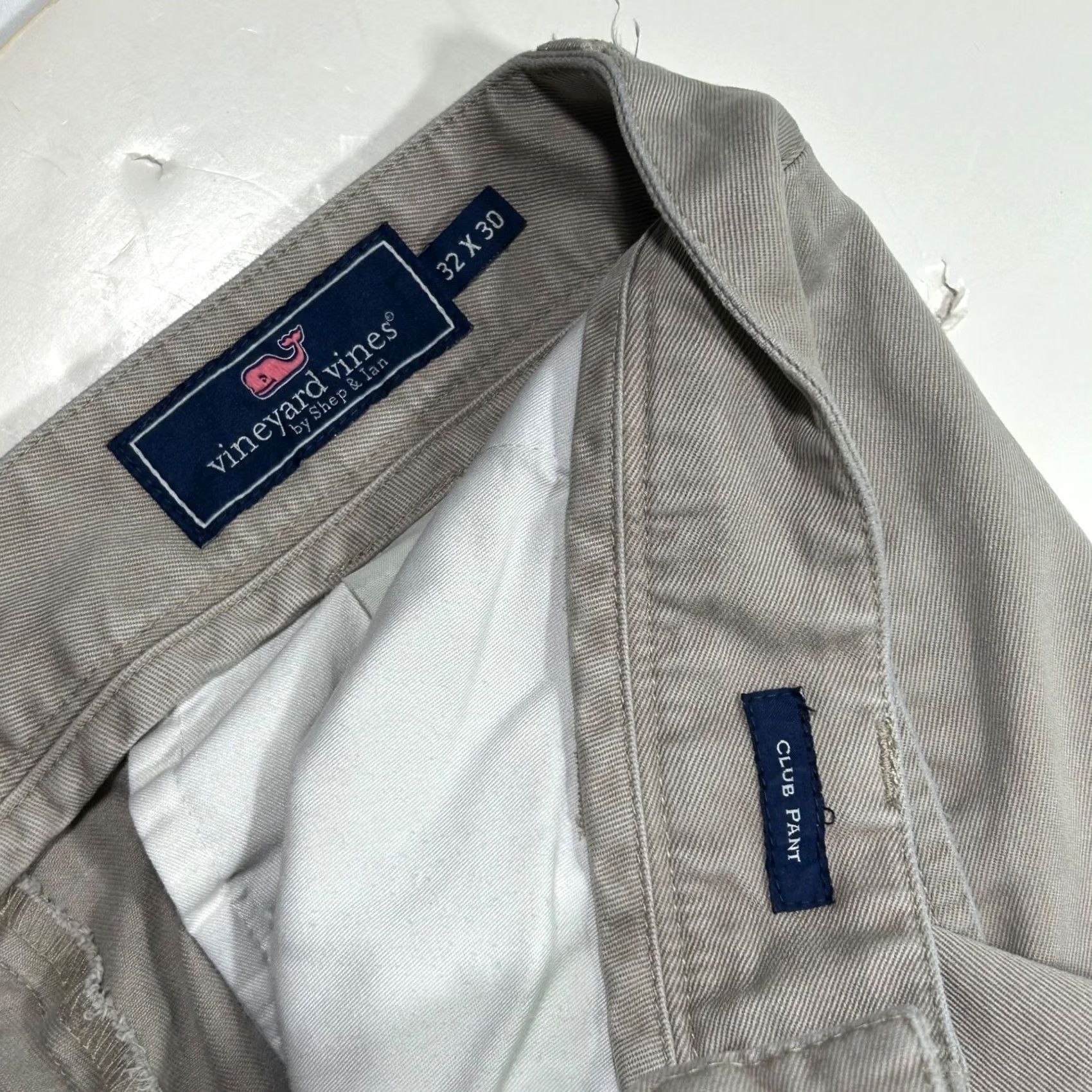 Vineyard Vines Vineyard Vines Club Pant Khaki Chino Pants Beige 32x30 Straight Leg Men Regular Cotton Casual/Workwear Size US 32 / EU 48 - 6 Thumbnail