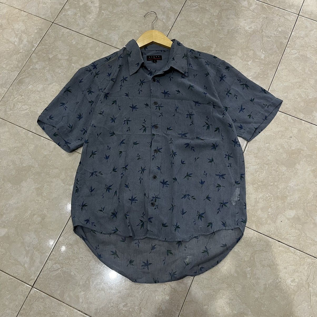 Japanese Brand × Kansai Yamamoto × Vintage SISSY by KANSAI YAMAMOTO Leaf Button Up Shirt Size US L / EU 52-54 / 3 - 1 Thumbnail