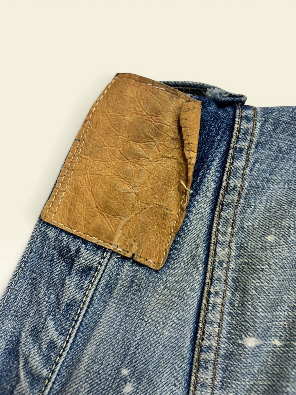 Levi's × Undercover Vtg Levis 501xx Big E Selvedge Splatter Patchwork Boro Jeans Size US 36 / EU 52 - 15 Thumbnail