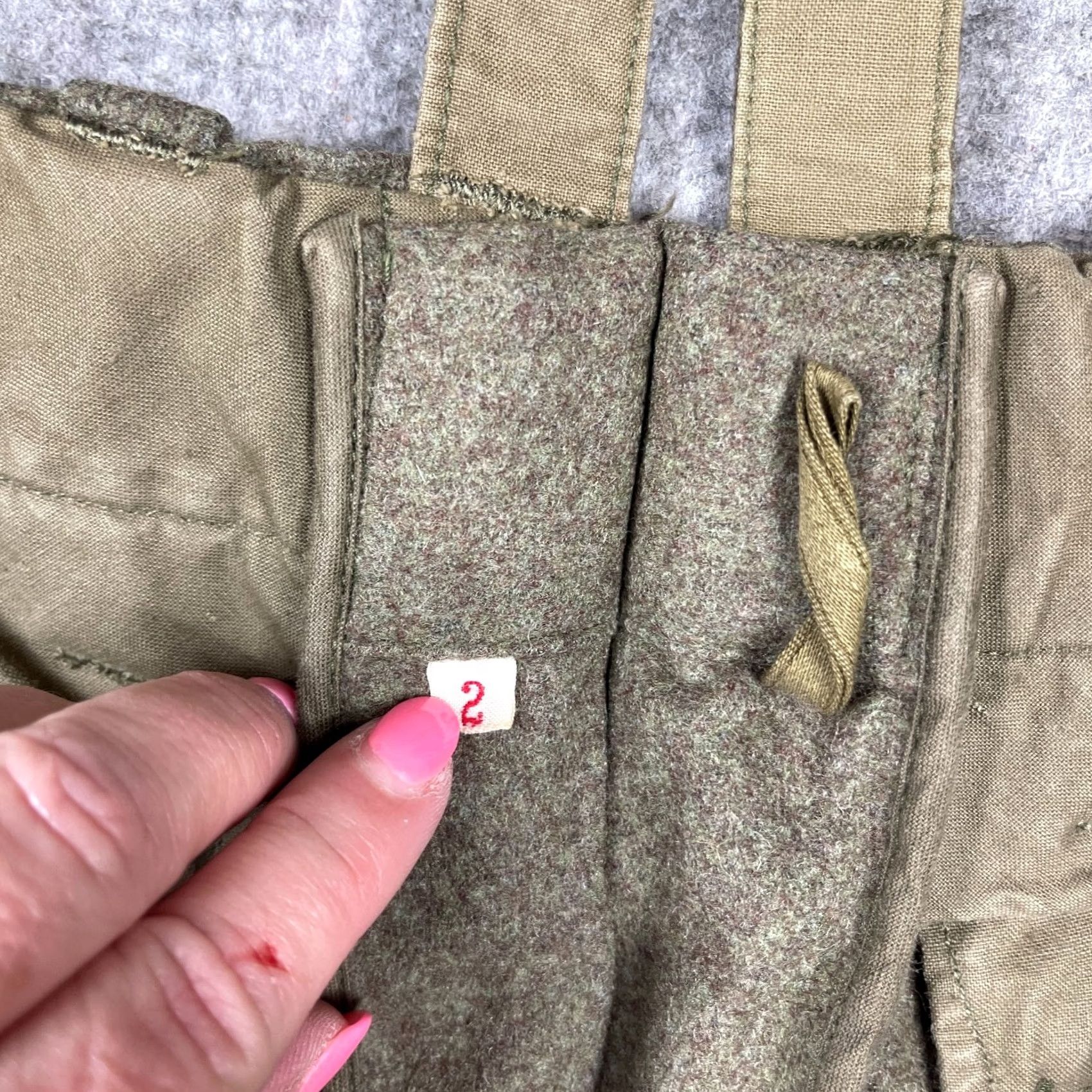 Vintage VINTAGE Wilh Schwarz Wool Cargo Pants Mens 31x27 Green Brown Army Germany 70s Cargo Straight Wide Size US 31 - 4 Thumbnail
