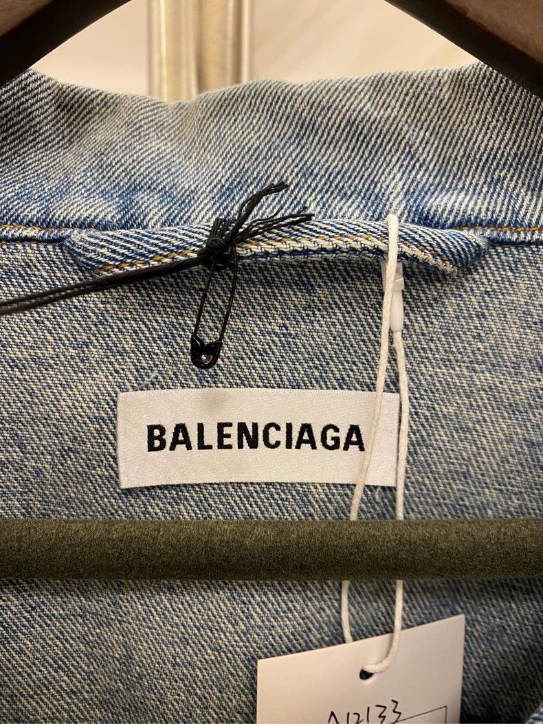 Balenciaga Balenciaga size 34 Diamond denim jacket Size S / US 4 / IT 40 - 6 Thumbnail