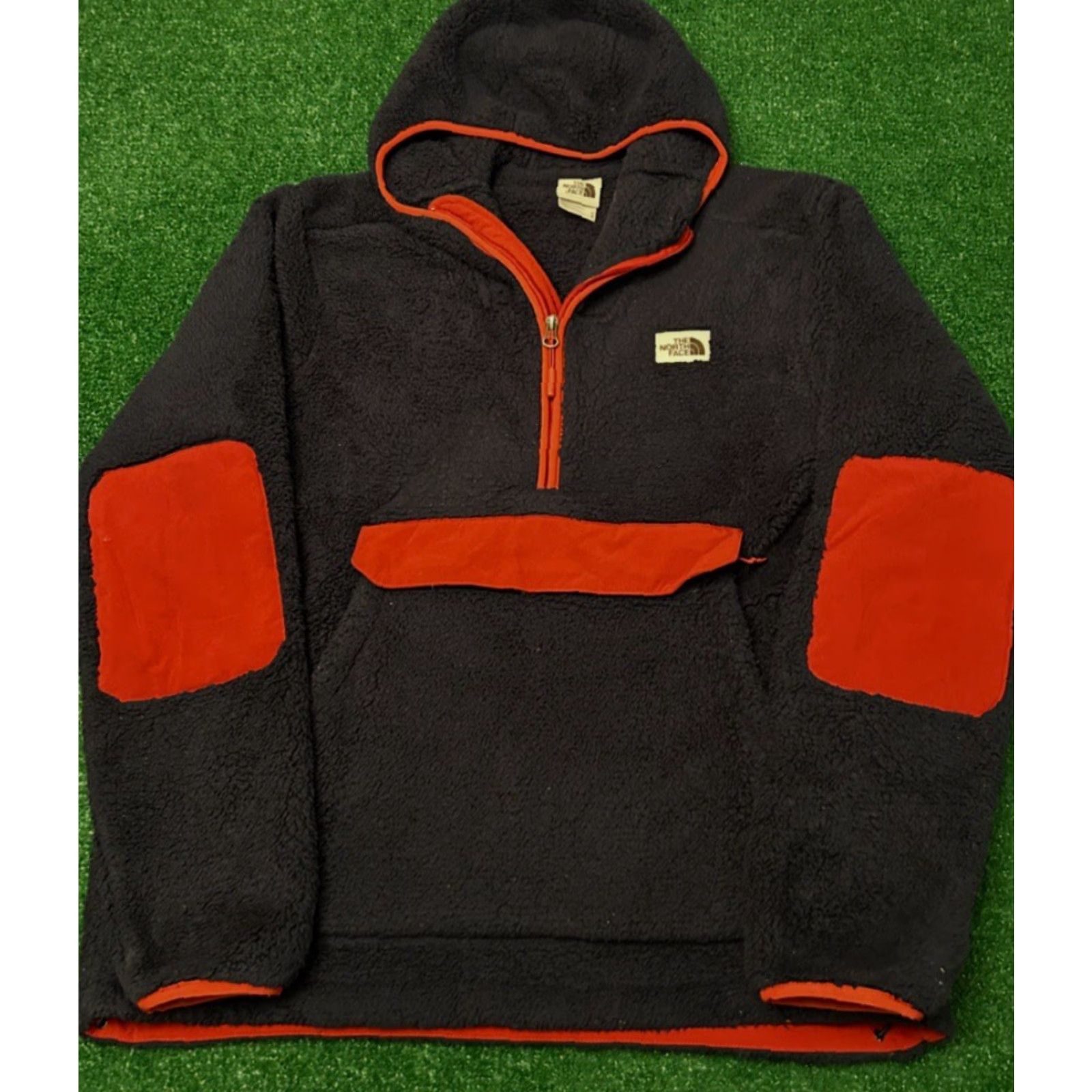The North Face The North Face Campshire Blue Red Sherpa Fleece Pullover Hoodie Jacket Mens Sz M Size US M / EU 48-50 / 2 - 3 Thumbnail