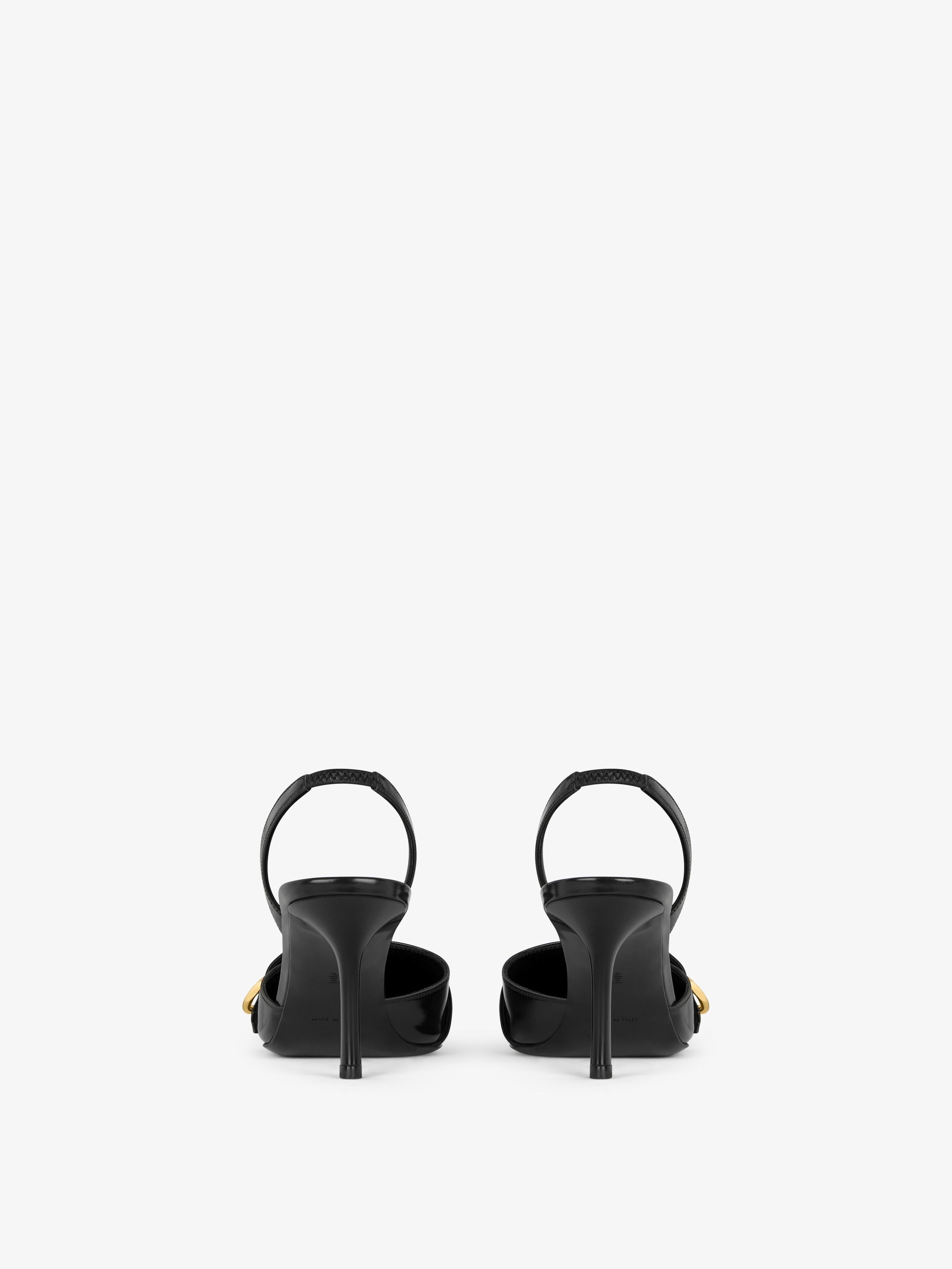 Givenchy o1srvl11e1225 Voyou Slingback Sandals in Black Size US 9 / IT 39 - 6 Thumbnail
