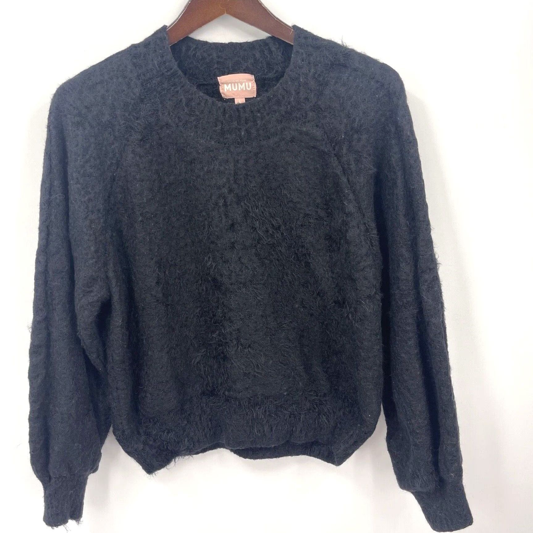 Show Me Your MuMu Show Me Your MuMu Sweater Womens L Black Soft Cozy Turtleneck Long Sleeve Classic Knit Size L / US 10 / IT 46 - 2 Thumbnail