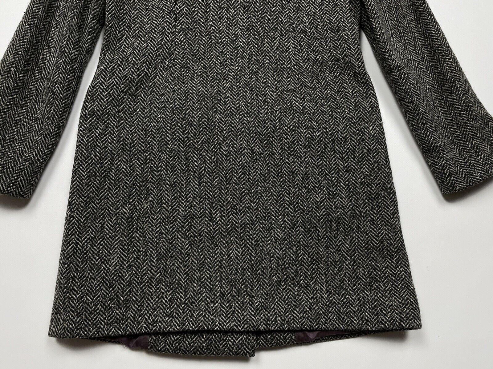 Dolce & Gabbana Dolce & Gabbana Womens Herringbone Tweed Wool Coat Jacket Size XS / US 0-2 / IT 36-38 - 14 Thumbnail
