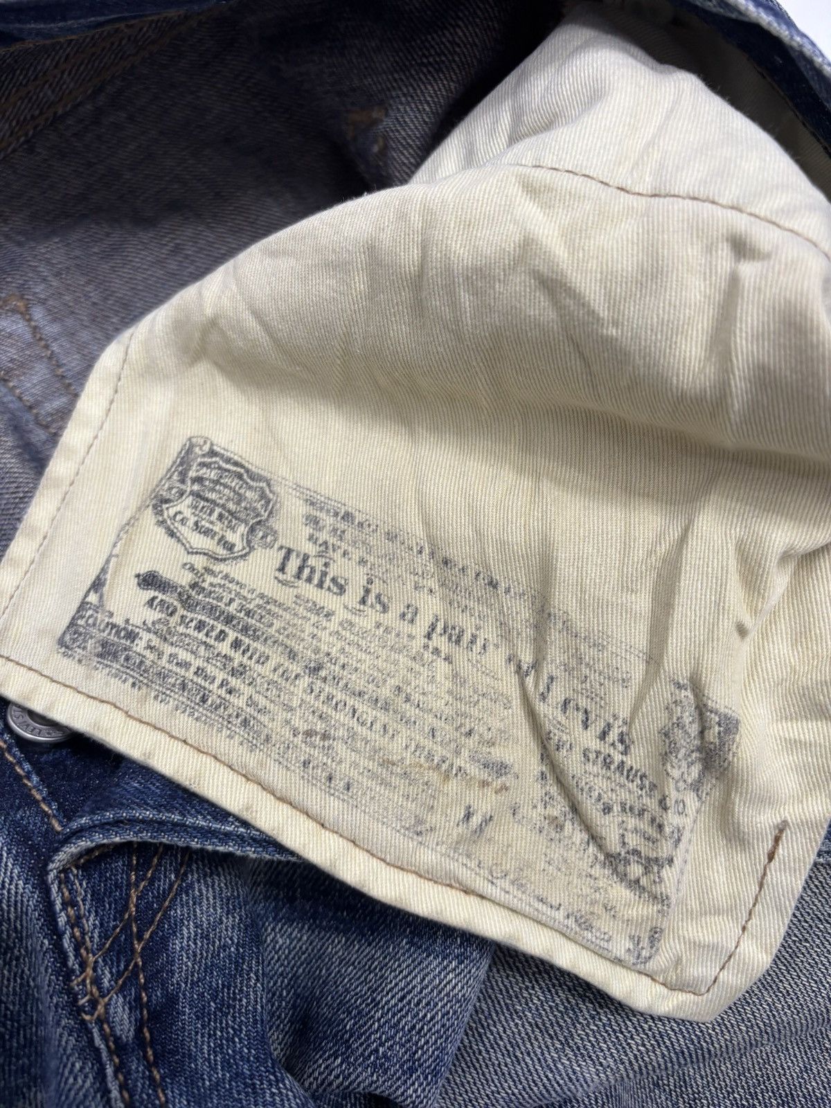 If Six Was Nine × Le Grande Bleu (L.G.B.) × Levi's 🔥VINTAGE LEVIS 501 NICE FADED DISTRESSED DENIM JEANS Size US 34 / EU 50 - 13 Thumbnail
