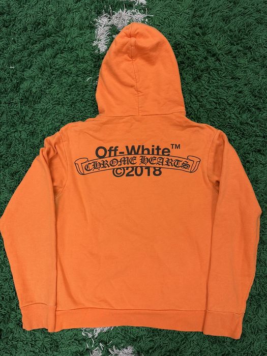 Off-White Off White Chrome Hearts Hoodie Small | Grailed