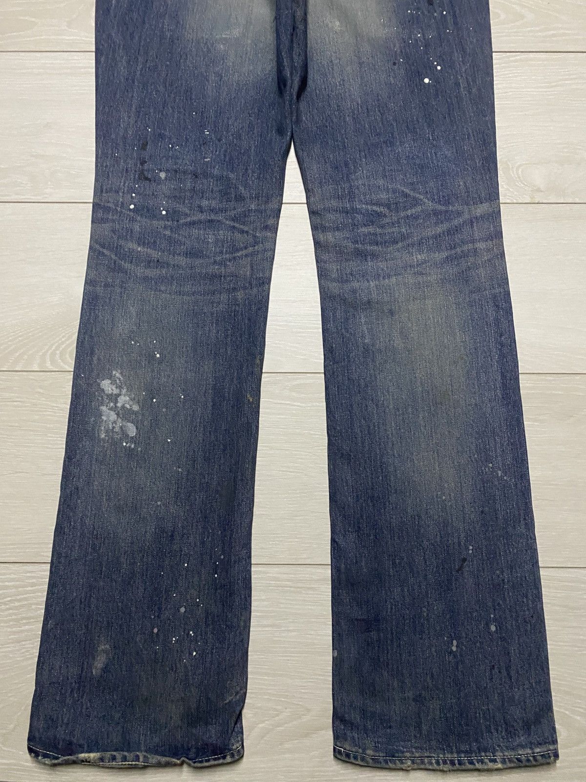 Murder License Vintage Murder License Paint Splatter Distressed Slim Jeans Size US 36 / EU 52 - 6 Thumbnail