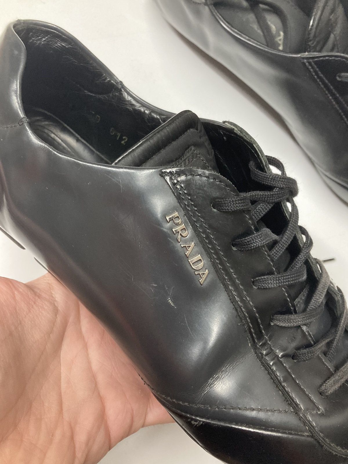 Prada Vintage Avant Garde Prada leather trainers Size US 7.5 / EU 40-41 - 3 Thumbnail