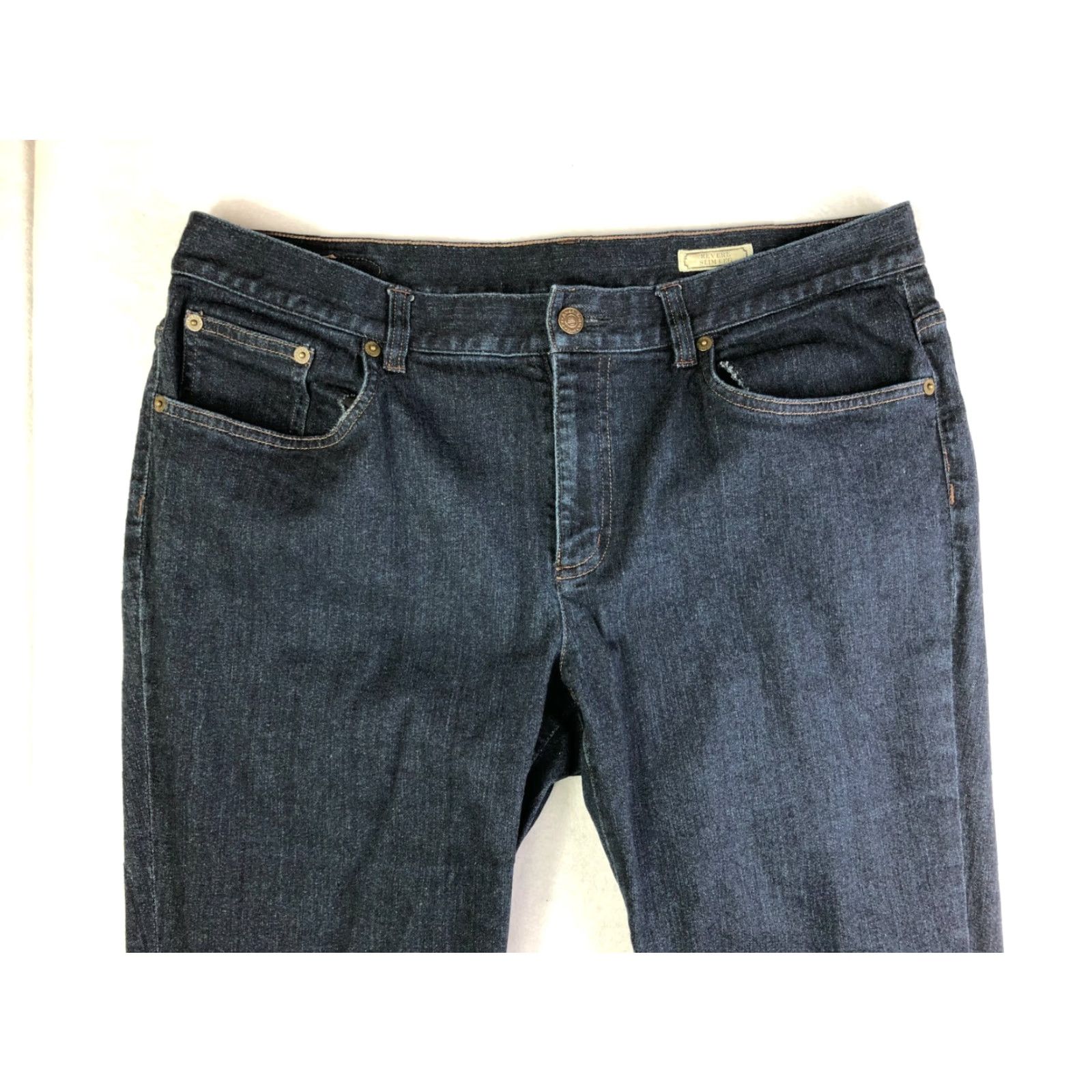 Vintage American Living Revere Slim Leg Jeans Womens Size 14 35x30 Measured Blue Size 36" / US 14 / IT 50 - 3 Thumbnail