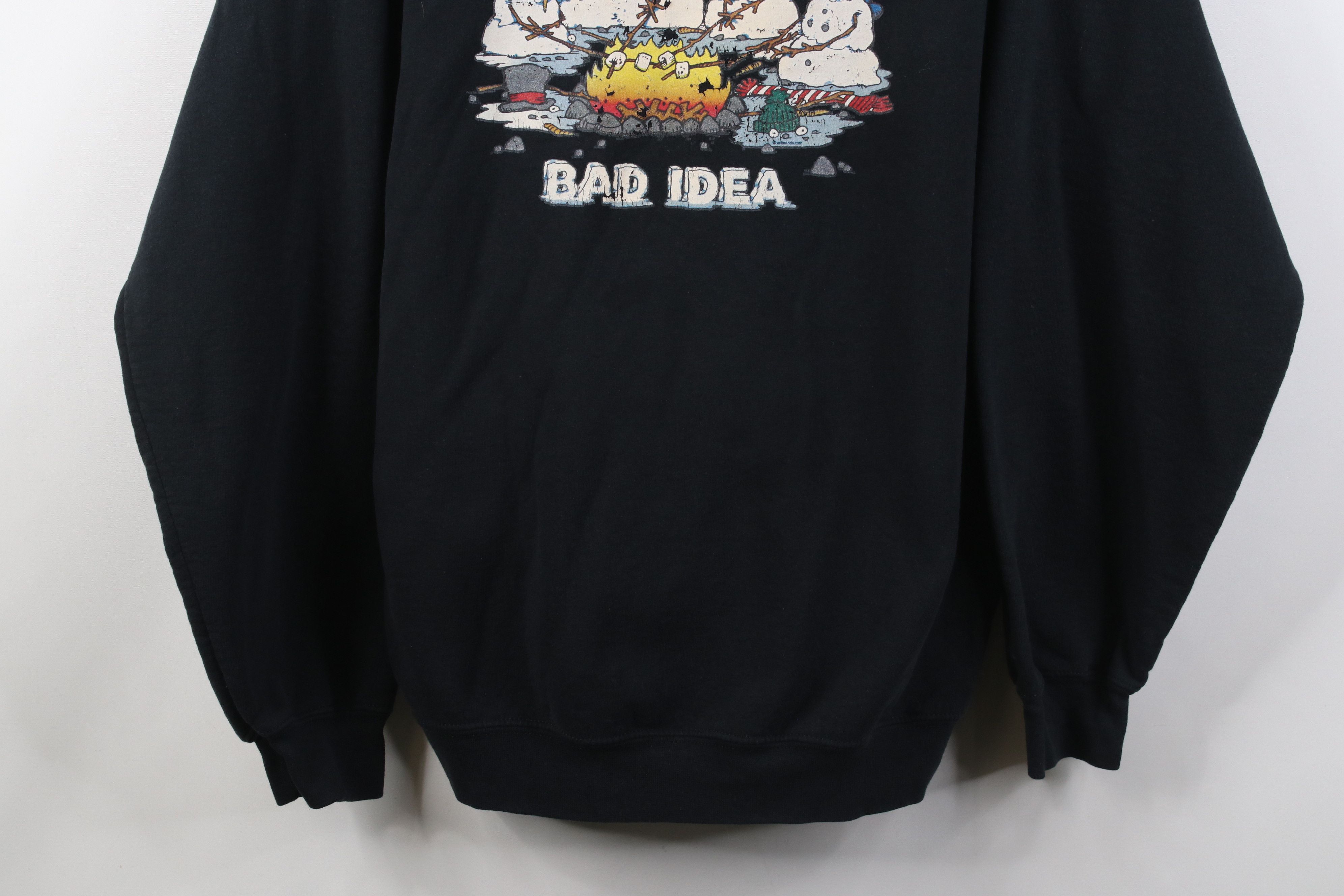 Vintage Vintage Christmas Snowman Fire Bad Idea Crewneck Sweatshirt Size US XL / EU 56 / 4 - 3 Thumbnail